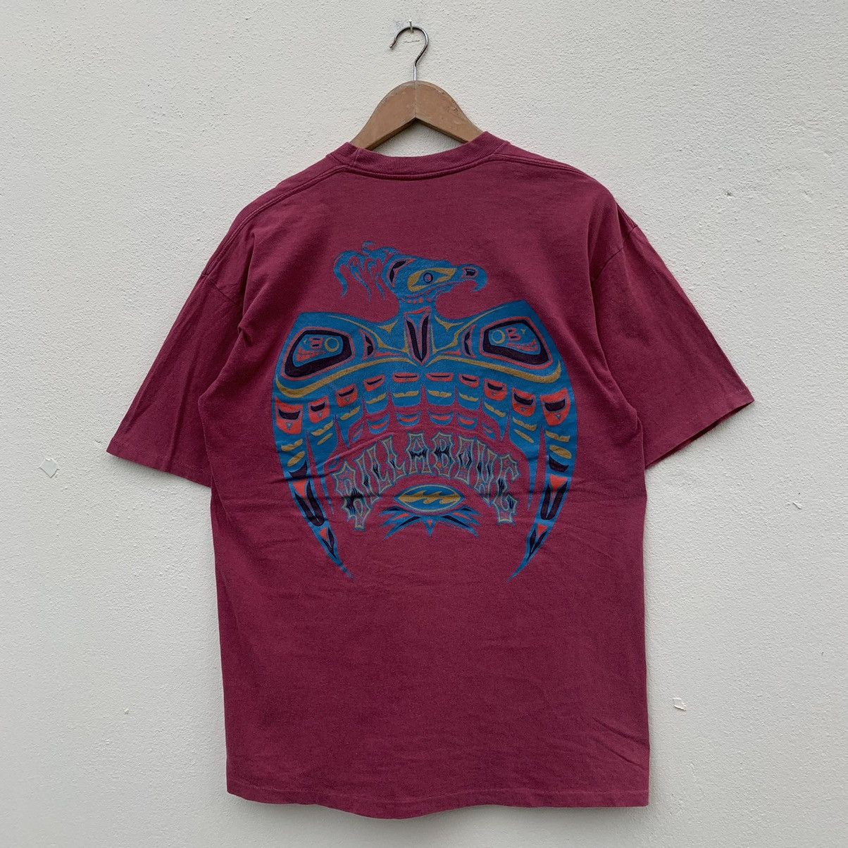 Billabong × Vintage Vintage 90s BILLABONG SURFING BIG LOGO RARE DESIGN T-shirt Size US L / EU 52-54 / 3 - 1 Thumbnail