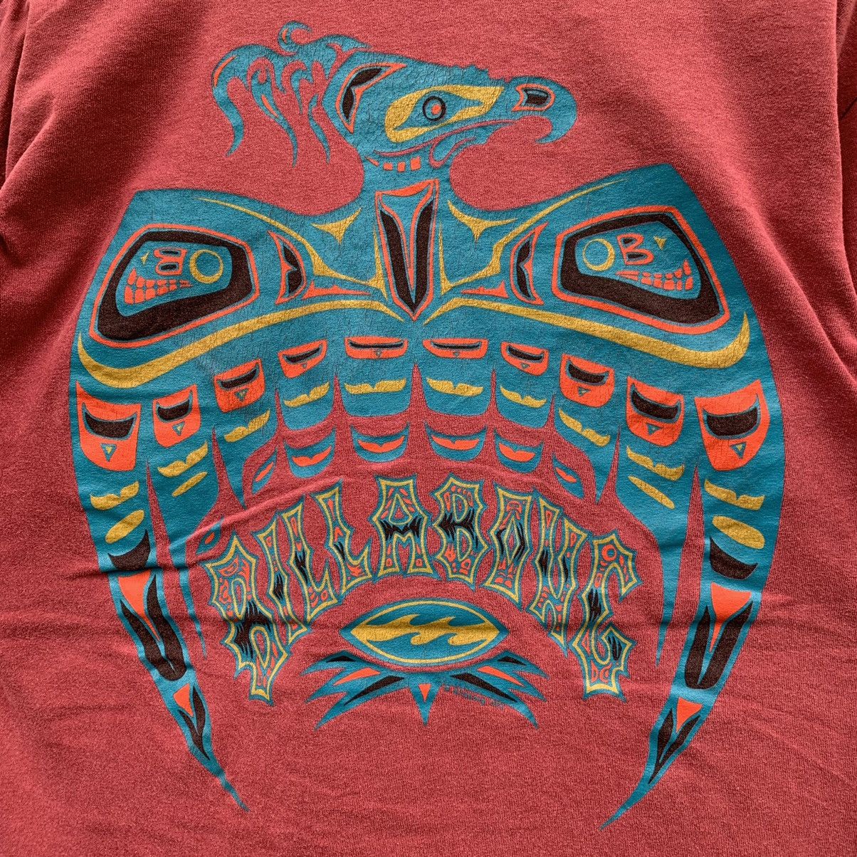 Billabong × Vintage Vintage 90s BILLABONG SURFING BIG LOGO RARE DESIGN T-shirt Size US L / EU 52-54 / 3 - 3 Thumbnail