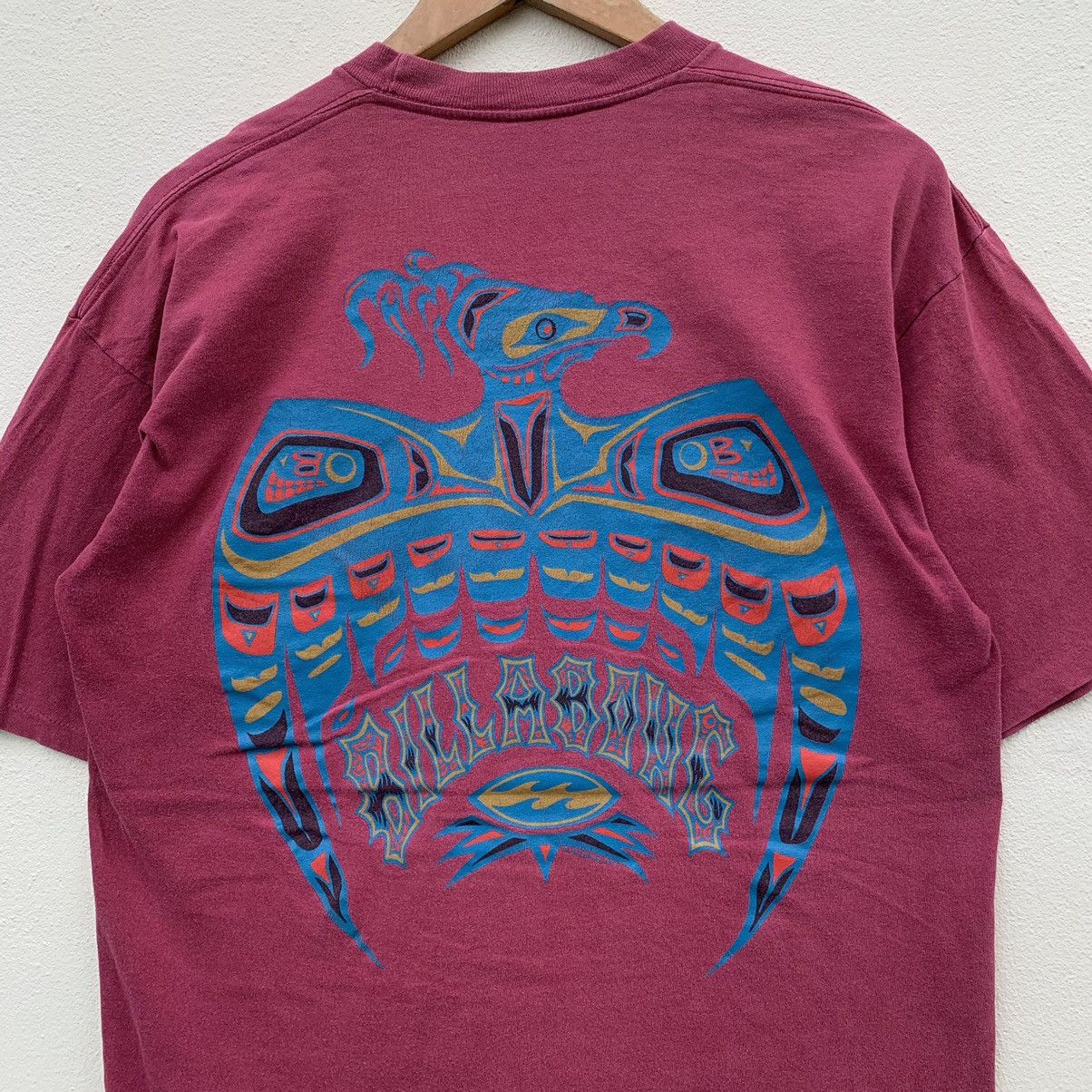 Billabong × Vintage Vintage 90s BILLABONG SURFING BIG LOGO RARE DESIGN T-shirt Size US L / EU 52-54 / 3 - 2 Thumbnail