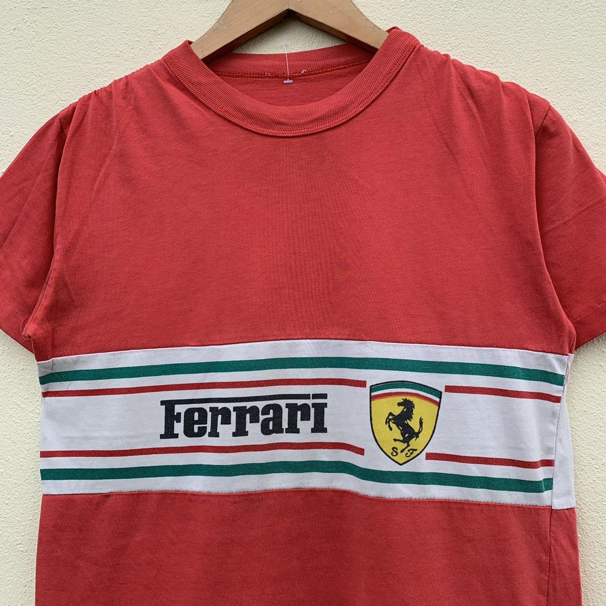 Ferrari × Vintage Vintage 80s FERRARI COLOUR BLOCK RARE DESIGN T-shirt Size US S / EU 44-46 / 1 - 2 Thumbnail