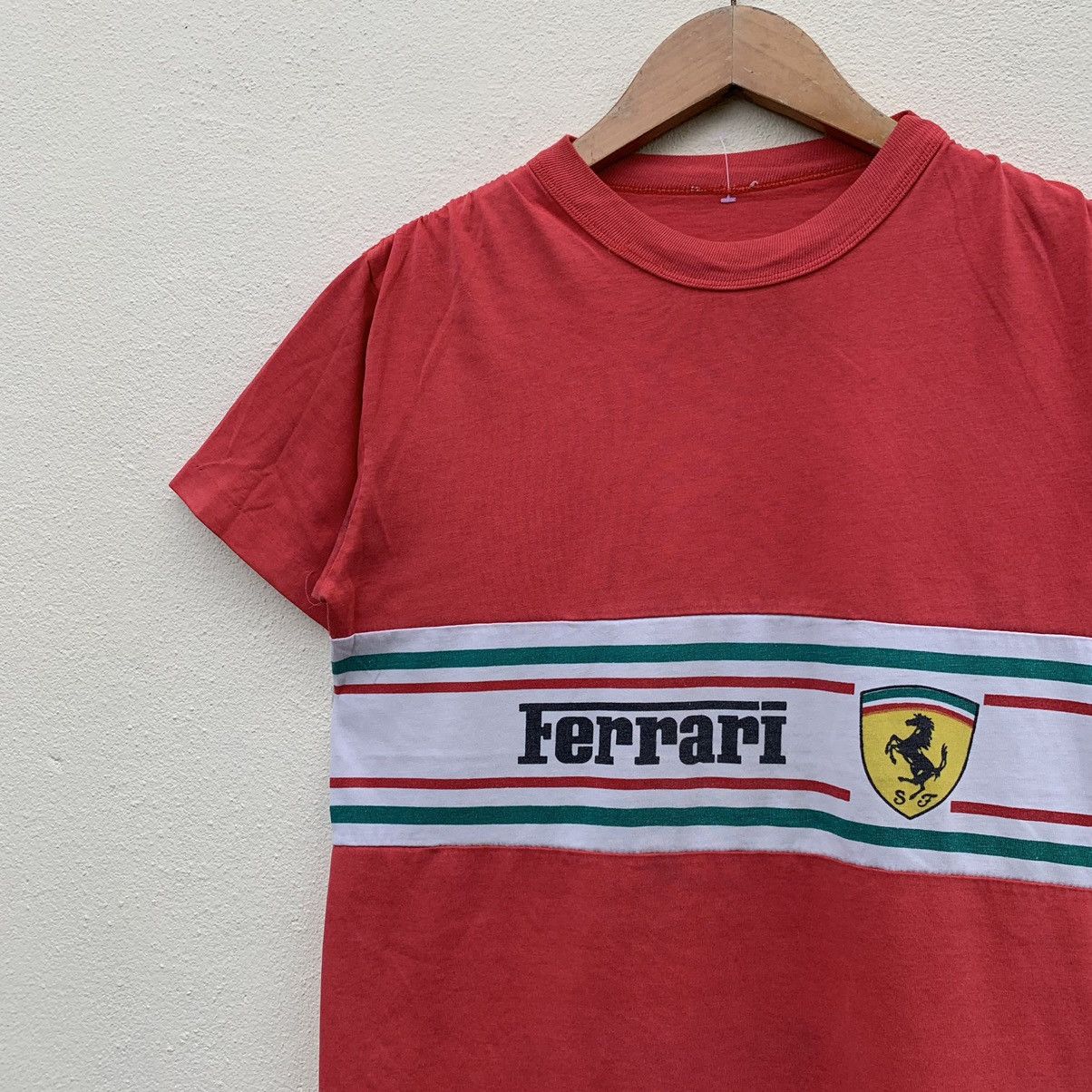 Ferrari × Vintage Vintage 80s FERRARI COLOUR BLOCK RARE DESIGN T-shirt Size US S / EU 44-46 / 1 - 4 Thumbnail