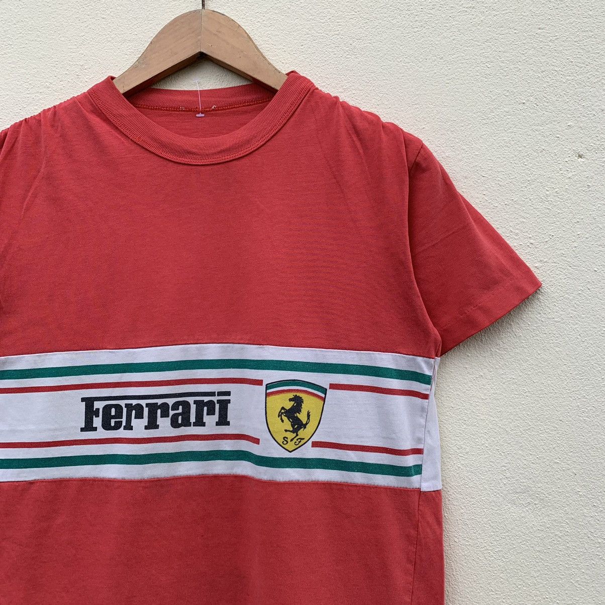 Ferrari × Vintage Vintage 80s FERRARI COLOUR BLOCK RARE DESIGN T-shirt Size US S / EU 44-46 / 1 - 3 Thumbnail