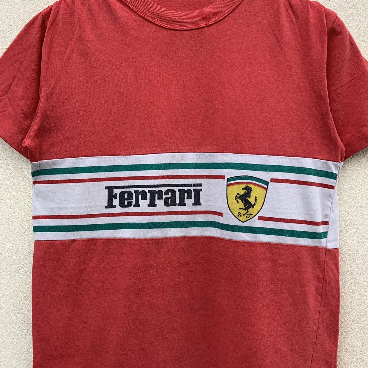 Ferrari × Vintage Vintage 80s FERRARI COLOUR BLOCK RARE DESIGN T-shirt Size US S / EU 44-46 / 1 - 5 Thumbnail