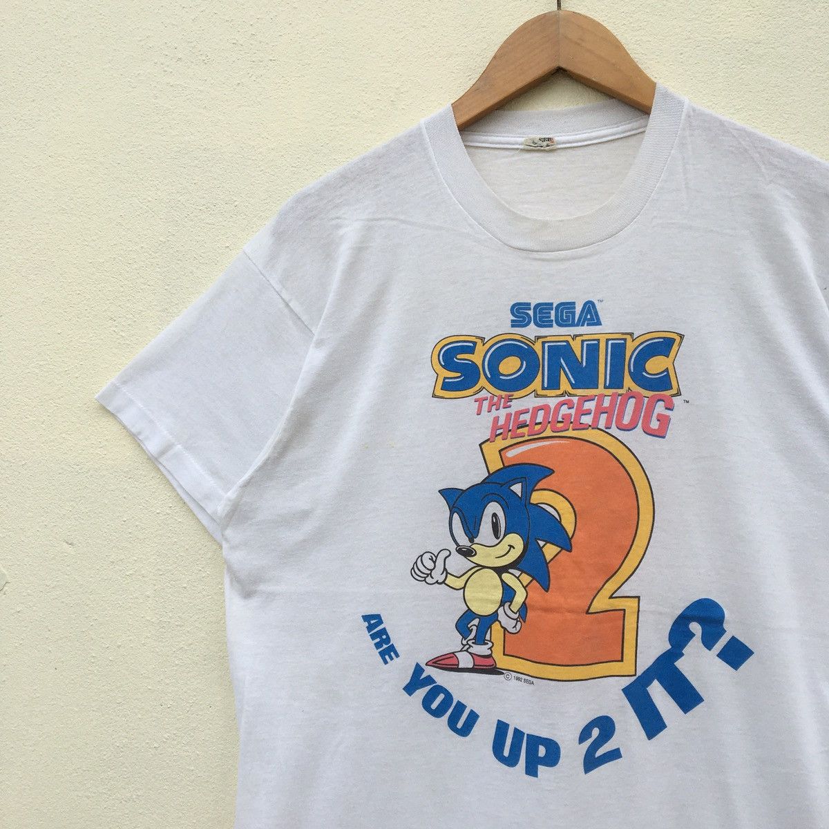 Nintendo × Sonic Lab × Vintage Vintage 90s SEGA SONIC THE HEDGEHOG T-shirt Size US L / EU 52-54 / 3 - 4 Thumbnail