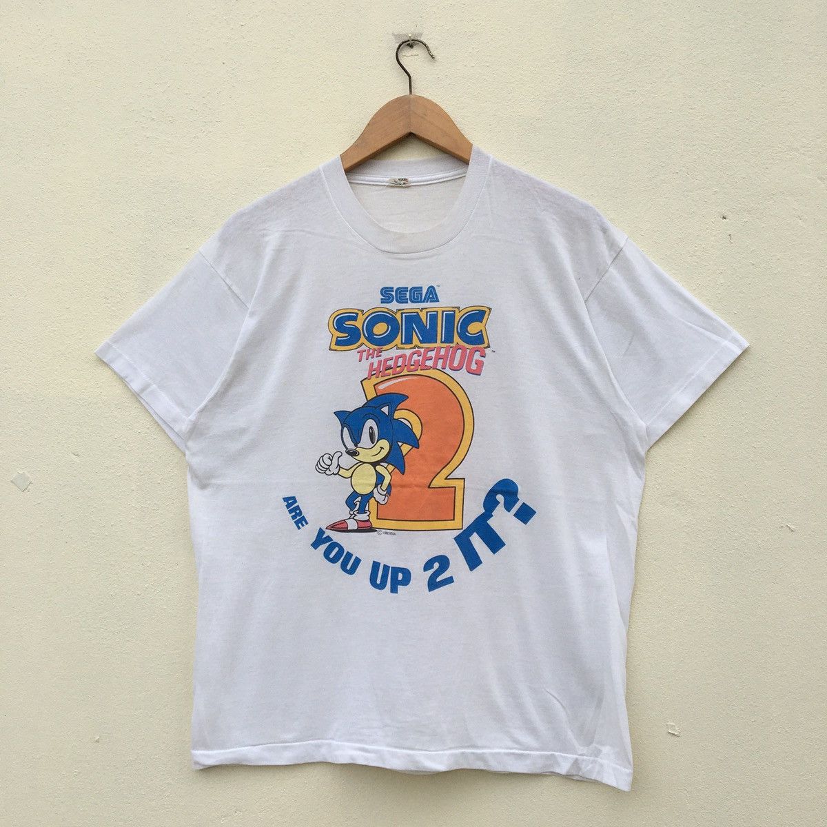 Nintendo × Sonic Lab × Vintage Vintage 90s SEGA SONIC THE HEDGEHOG T-shirt Size US L / EU 52-54 / 3 - 1 Thumbnail