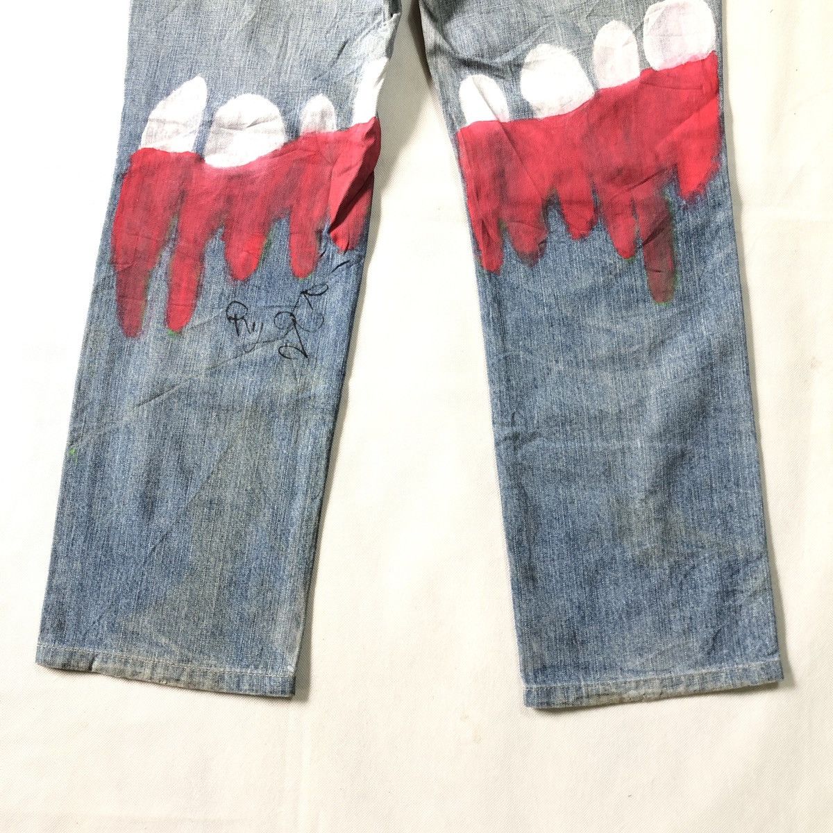 Levi's Rare! Levis Redloop Custom Painting Lowrise Pant Size US 31 - 9 Thumbnail