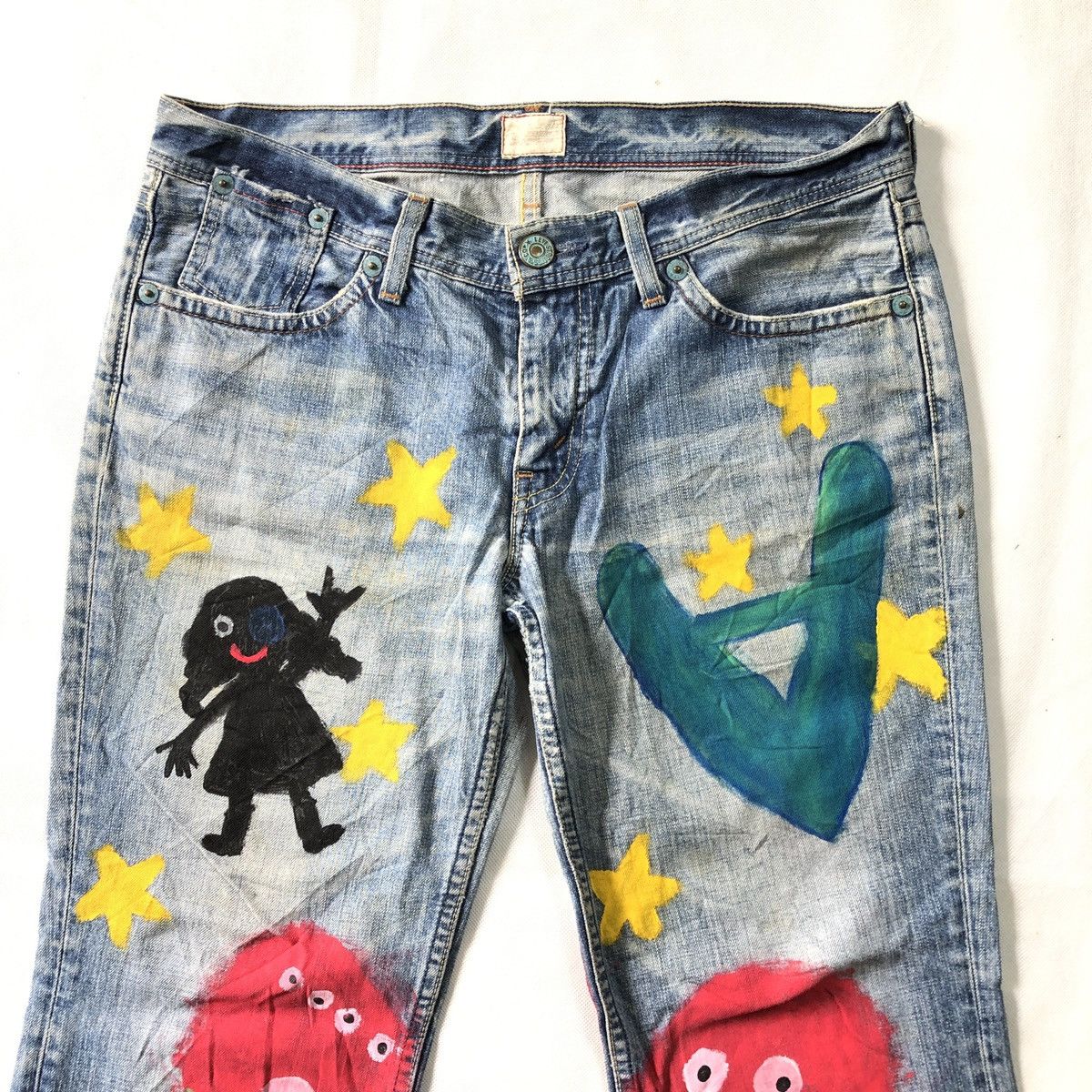 Levi's Rare! Levis Redloop Custom Painting Lowrise Pant Size US 31 - 3 Thumbnail