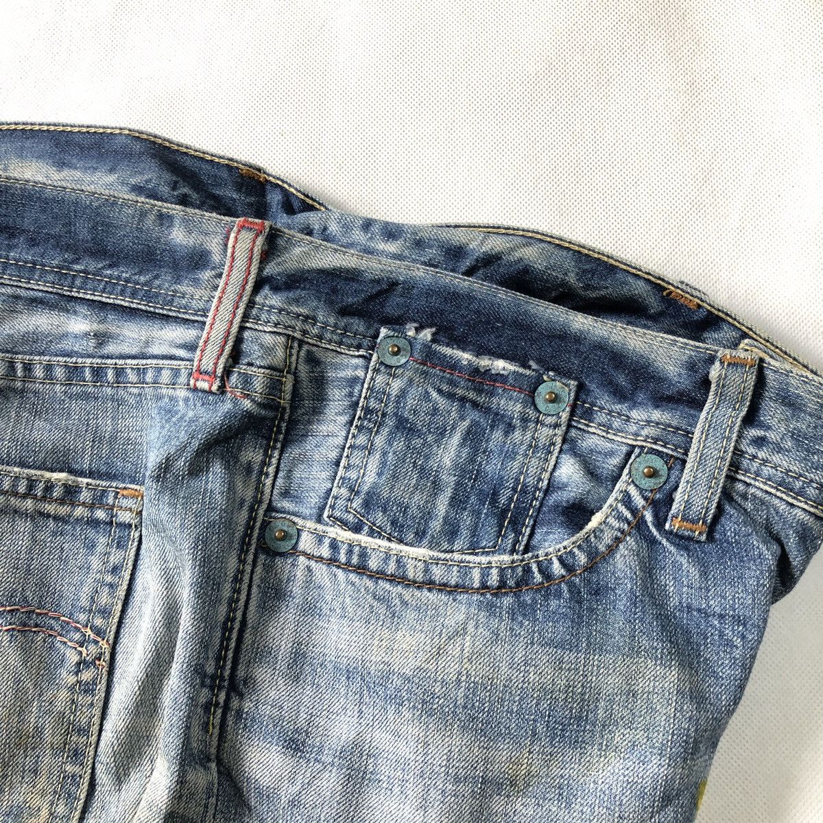 Levi's Rare! Levis Redloop Custom Painting Lowrise Pant Size US 31 - 15 Thumbnail