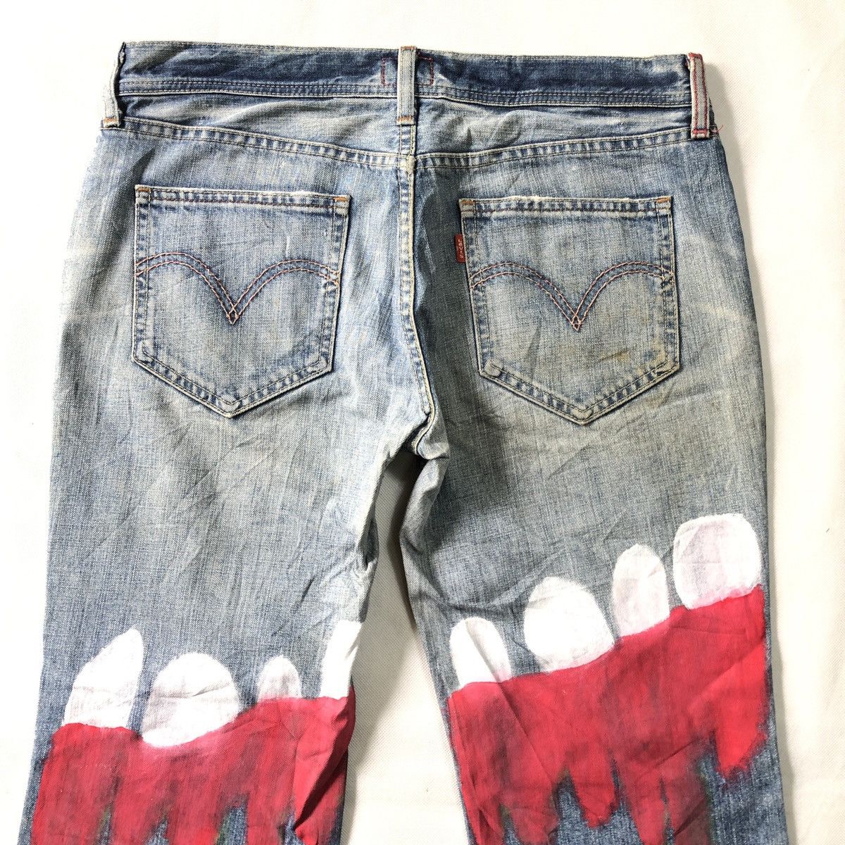 Levi's Rare! Levis Redloop Custom Painting Lowrise Pant Size US 31 - 8 Thumbnail
