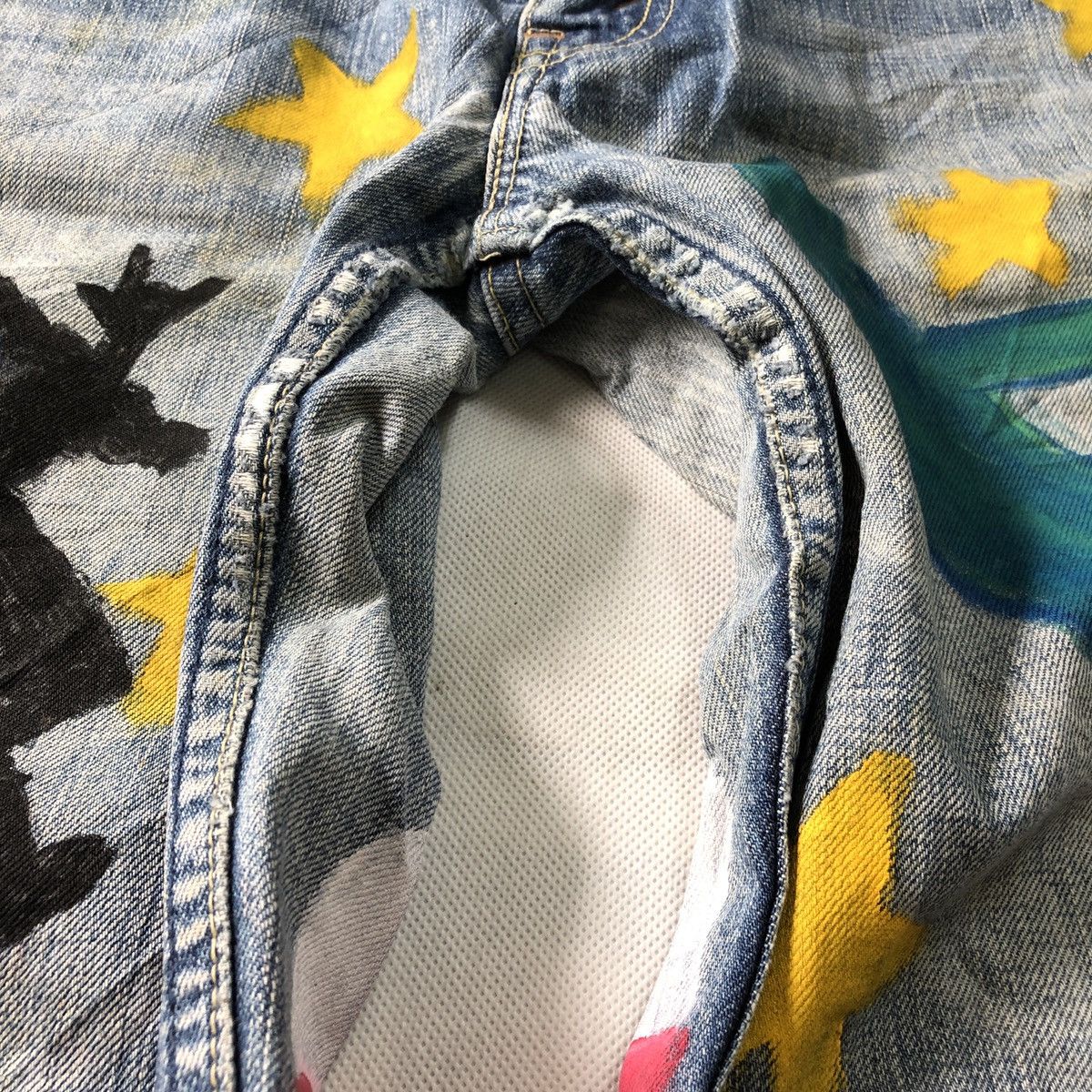Levi's Rare! Levis Redloop Custom Painting Lowrise Pant Size US 31 - 7 Thumbnail