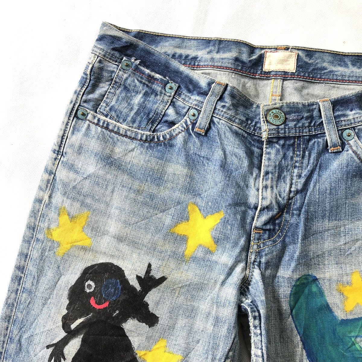 Levi's Rare! Levis Redloop Custom Painting Lowrise Pant Size US 31 - 5 Thumbnail
