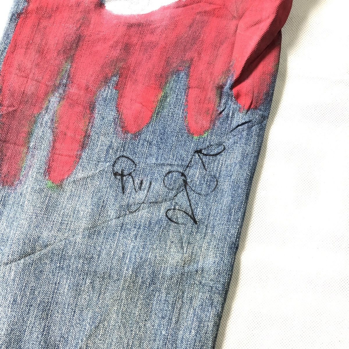 Levi's Rare! Levis Redloop Custom Painting Lowrise Pant Size US 31 - 10 Thumbnail