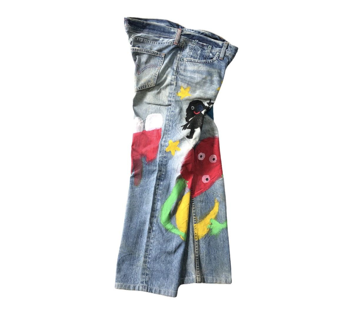 Levi's Rare! Levis Redloop Custom Painting Lowrise Pant Size US 31 - 17 Thumbnail