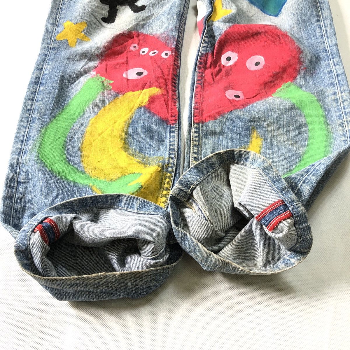 Levi's Rare! Levis Redloop Custom Painting Lowrise Pant Size US 31 - 16 Thumbnail