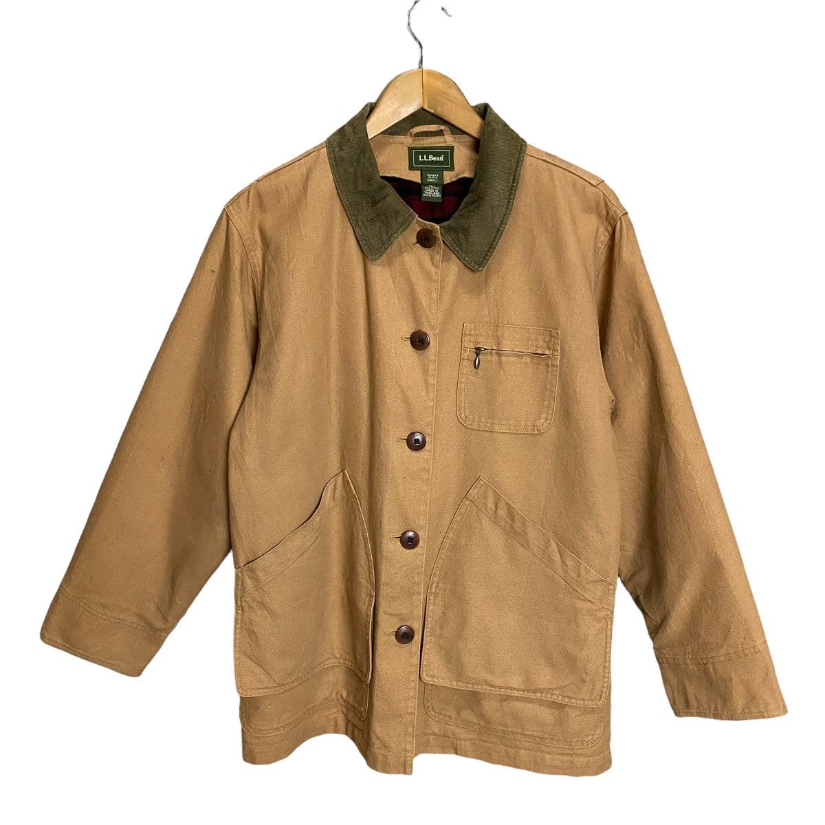 L.L Bean Chore Jacket woo linen dark canvas