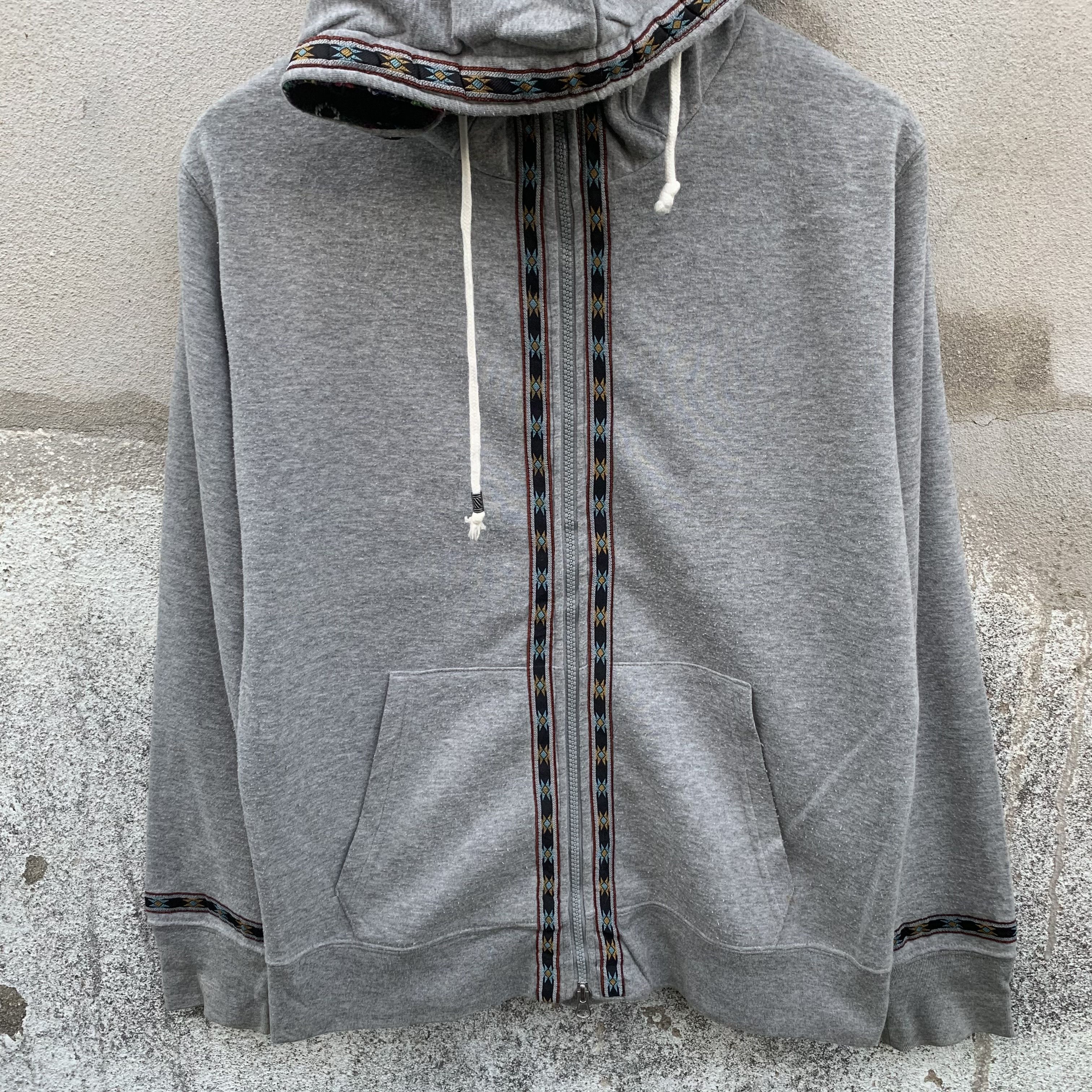 Vintage Vintage Aztec Navajo Style Native Hooded Pullover Size US M / EU 48-50 / 2 - 2 Thumbnail