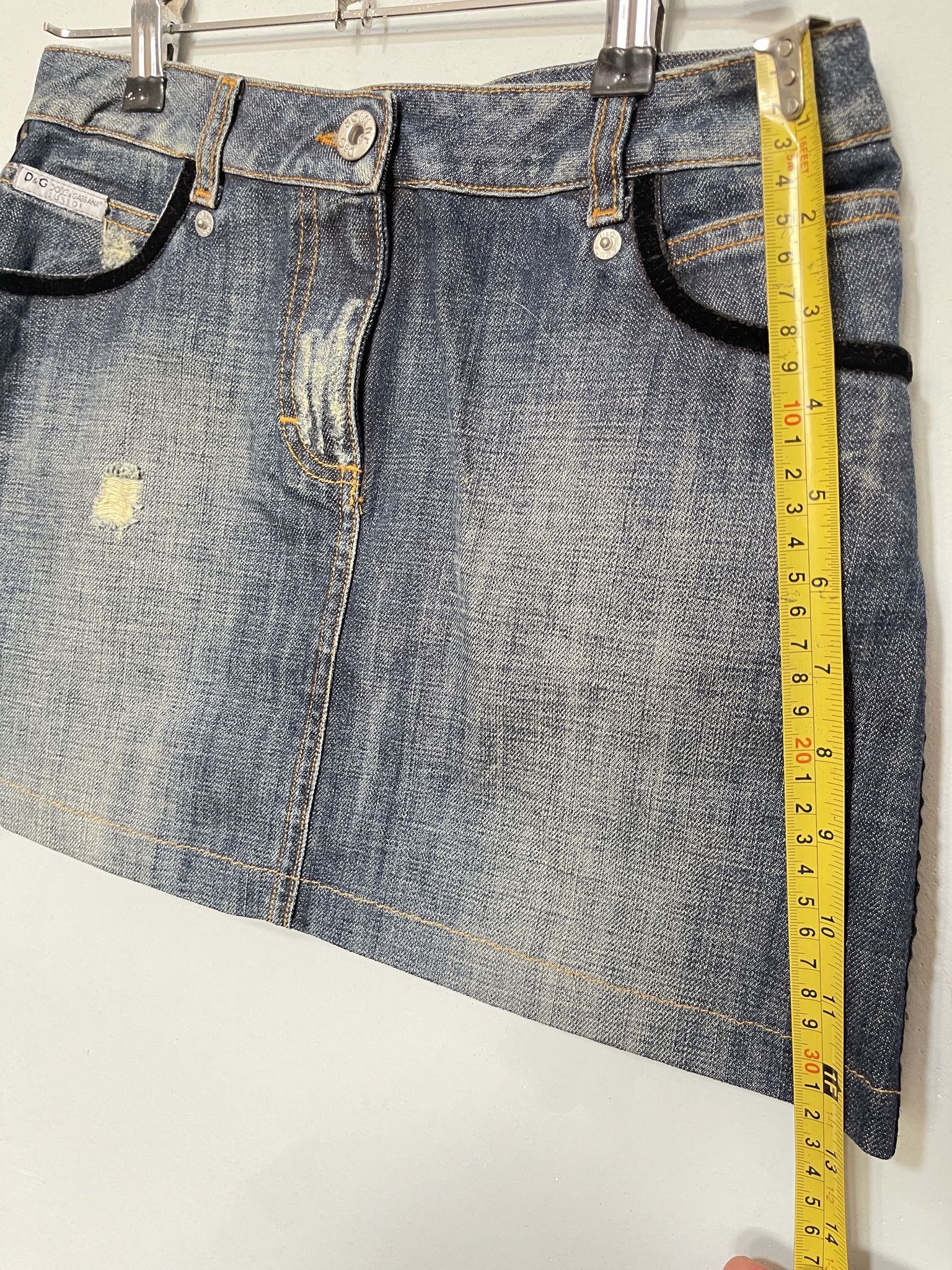 Dolce & Gabbana Women Dolce & Gabbana Denim mini skirt xs or 14years girl Size 36" / US 14 / IT 50 - 10 Thumbnail