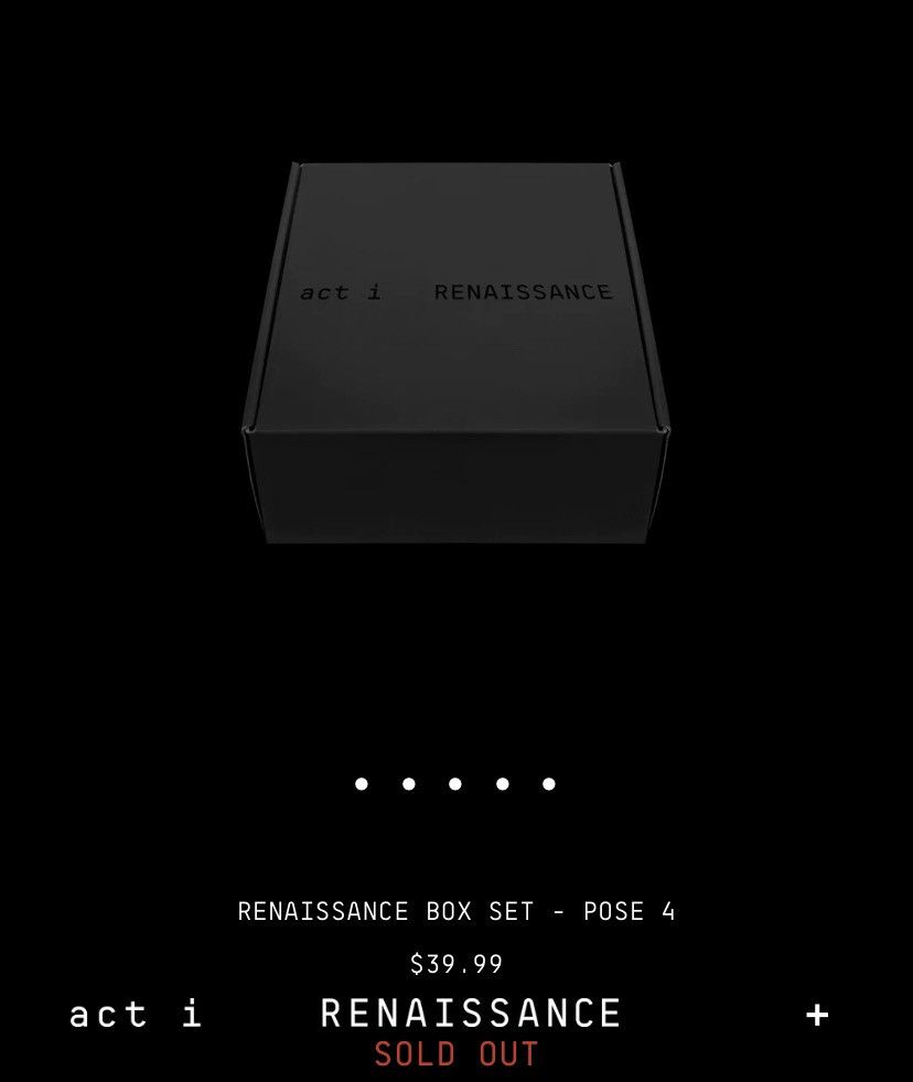 Online Beyoncé Renissance Box Set Pose 4!