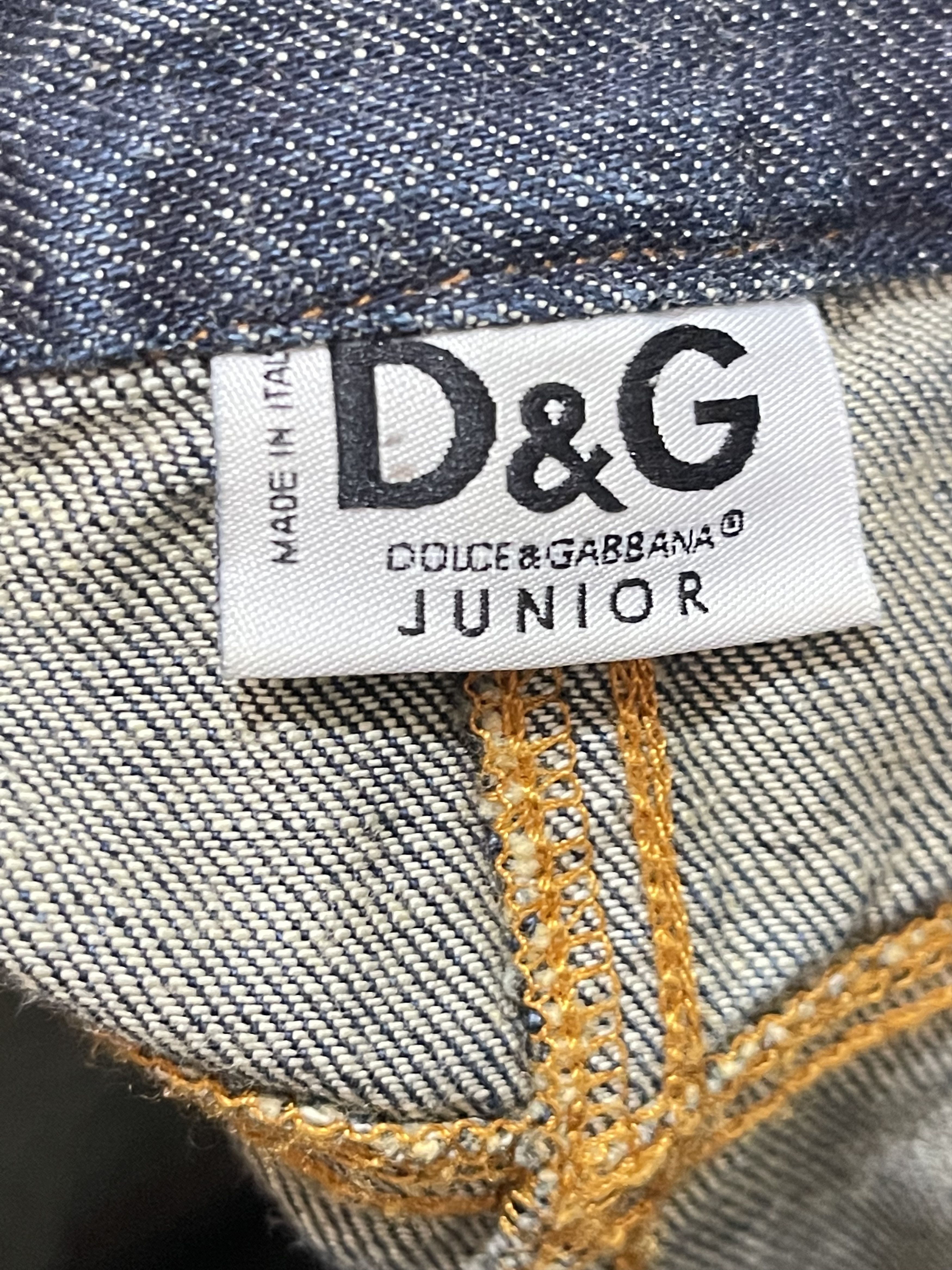Dolce & Gabbana Denim skirt dolce gabbana women xs 14 years d&g Size 26" / US 2 / IT 38 - 10 Thumbnail