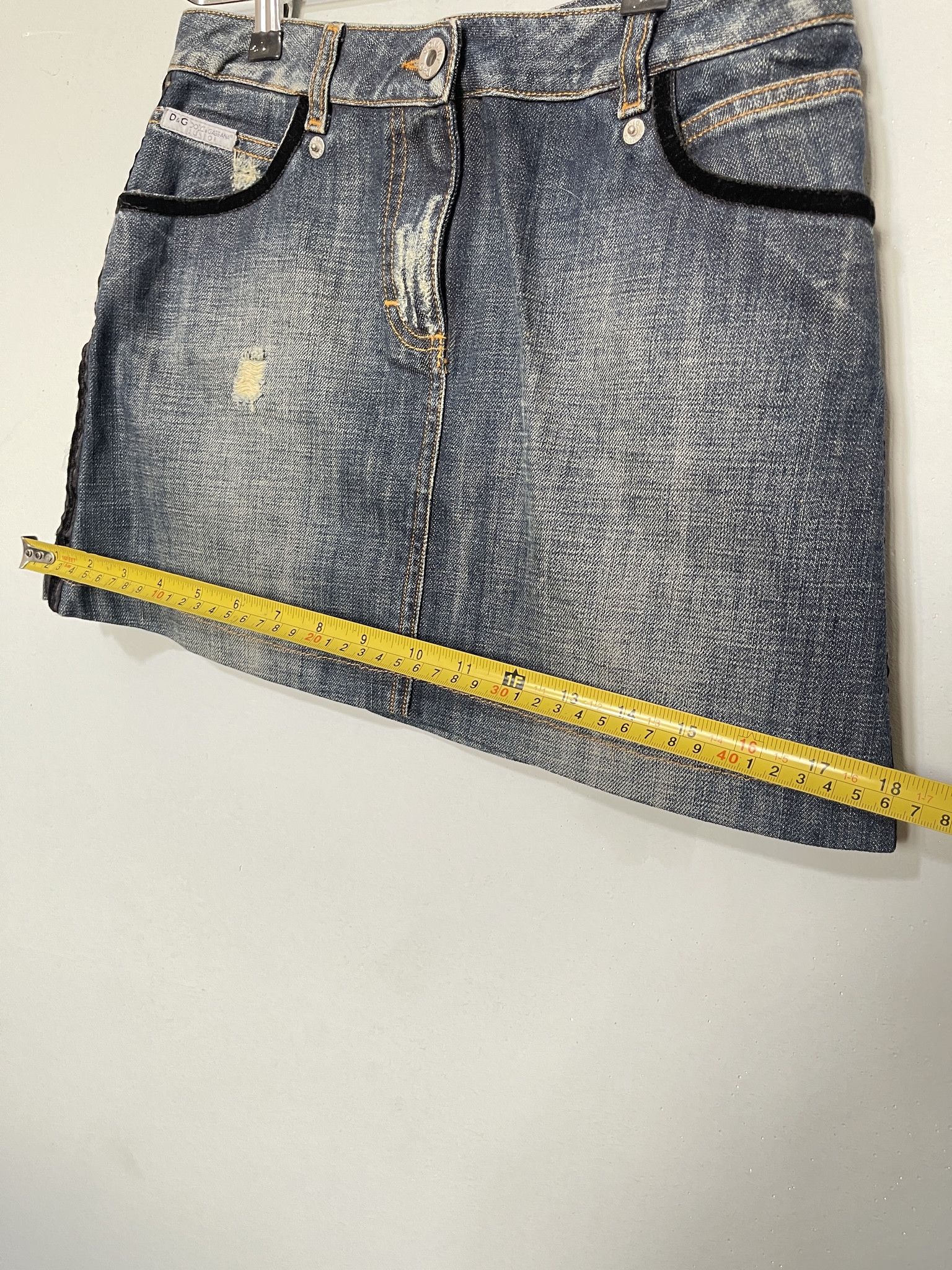 Dolce & Gabbana Denim skirt dolce gabbana women xs 14 years d&g Size 26" / US 2 / IT 38 - 9 Thumbnail