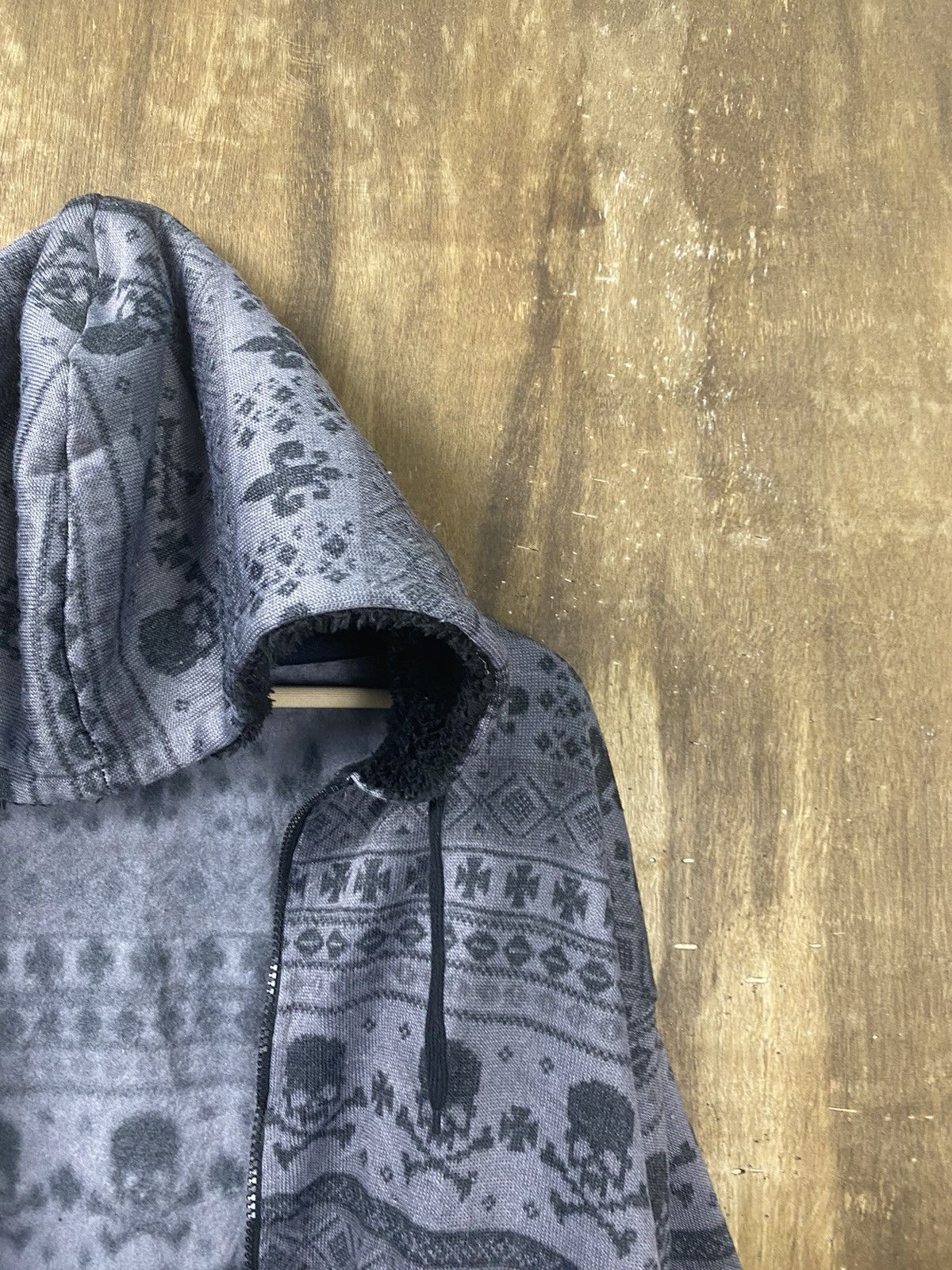Japanese Brand DL Wild Life skull faded fullprint hoodie Sweater #Z115 Size US XL / EU 56 / 4 - 4 Thumbnail