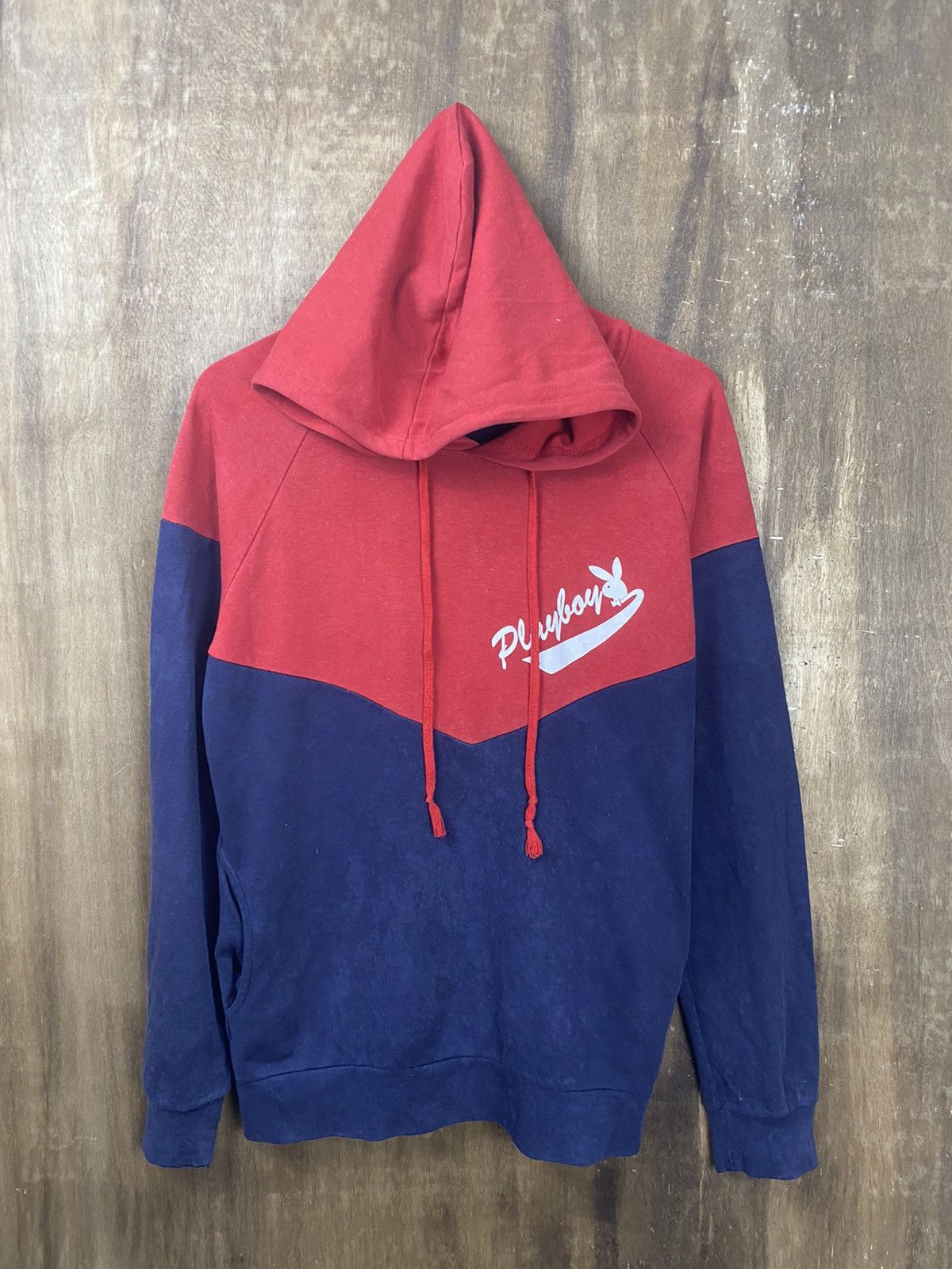 Playboy Playboy 2 tone sweatshirt Hoodies #Z107 Size US M / EU 48-50 / 2 - 2 Thumbnail