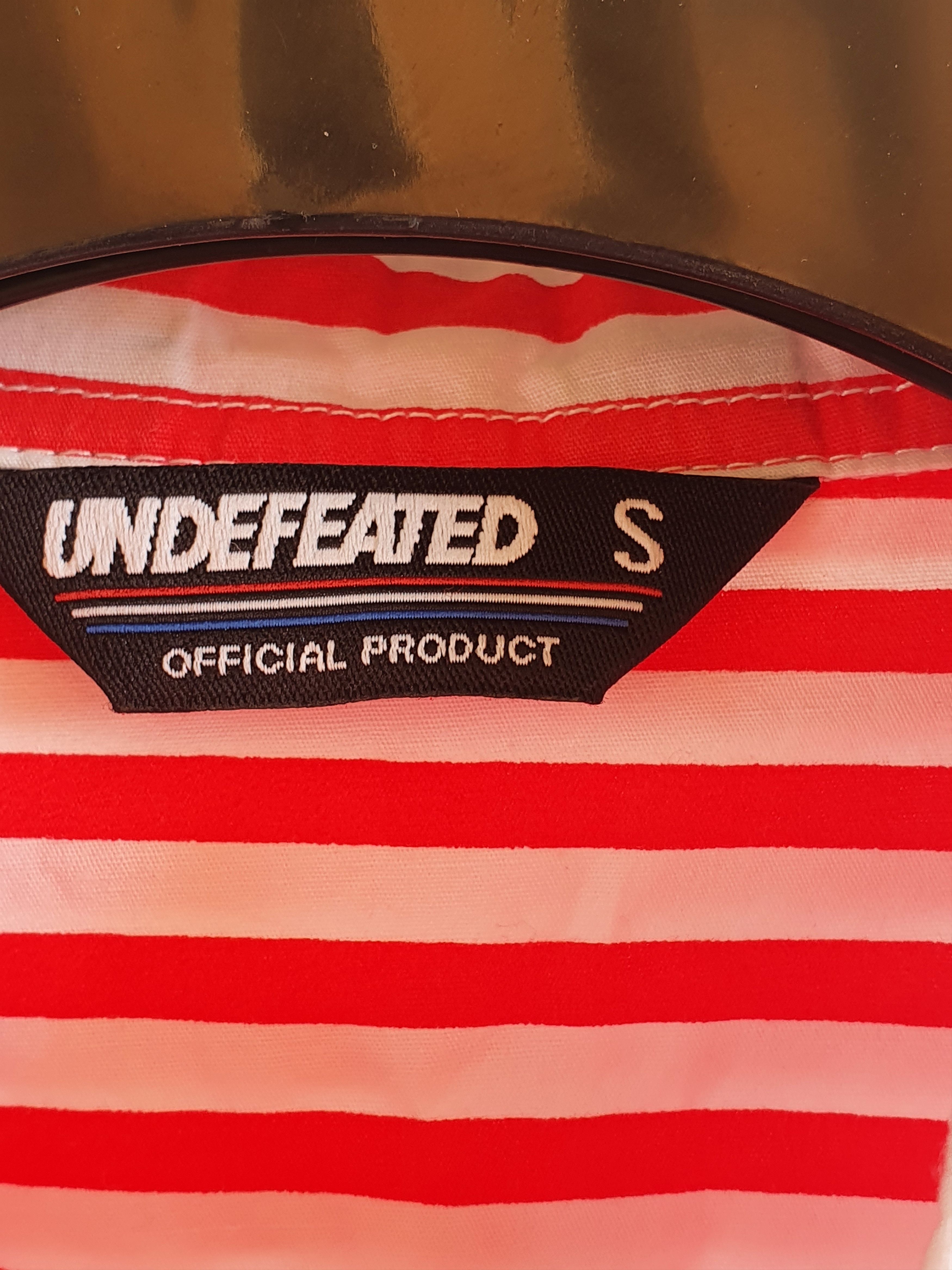 Undefeated Undefeated Red/White striped short sleeve button up shirt,S Size US S / EU 44-46 / 1 - 10 Thumbnail