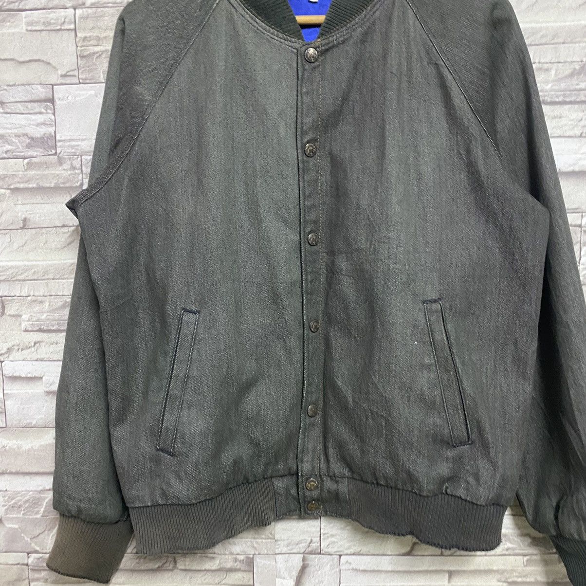 Blue Blue Japan Vintage BLUE BLUE Denim Varsity Jacket Size US L / EU 52-54 / 3 - 10 Thumbnail