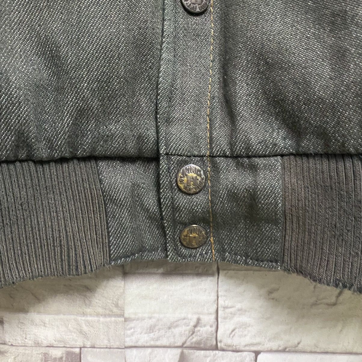 Blue Blue Japan Vintage BLUE BLUE Denim Varsity Jacket Size US L / EU 52-54 / 3 - 7 Thumbnail