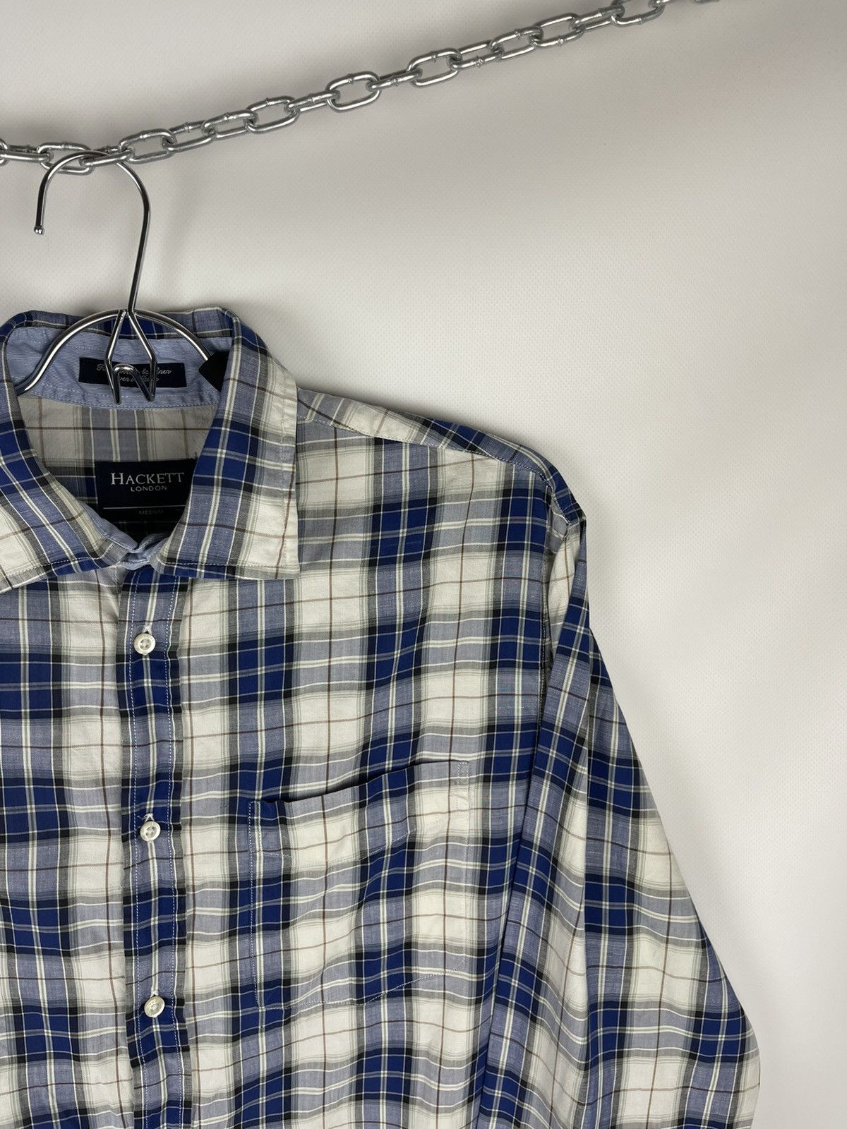 Hackett Hackett London checkered linen cotton plaid ls shirt Size US M / EU 48-50 / 2 - 3 Thumbnail