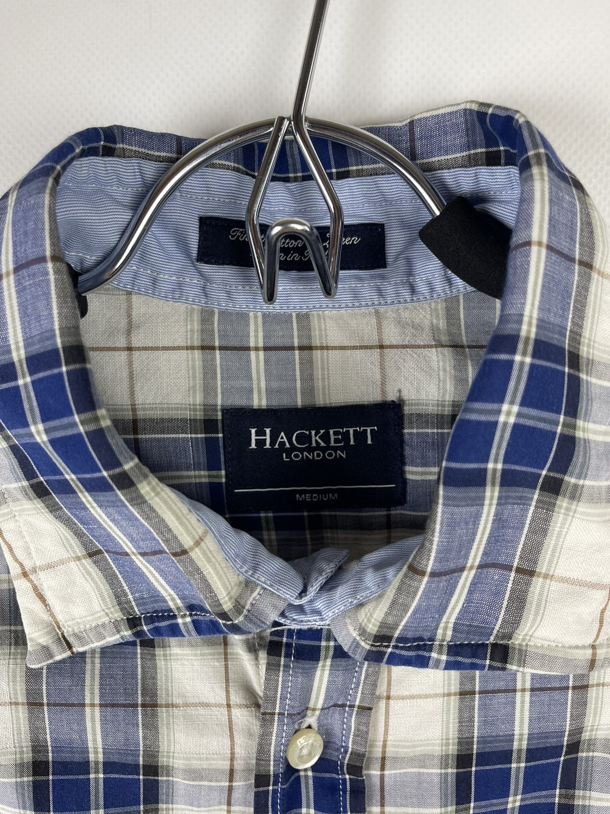 Hackett Hackett London checkered linen cotton plaid ls shirt Size US M / EU 48-50 / 2 - 6 Thumbnail