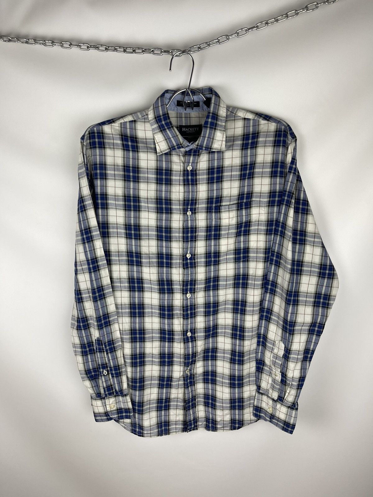 Hackett Hackett London checkered linen cotton plaid ls shirt Size US M / EU 48-50 / 2 - 1 Thumbnail
