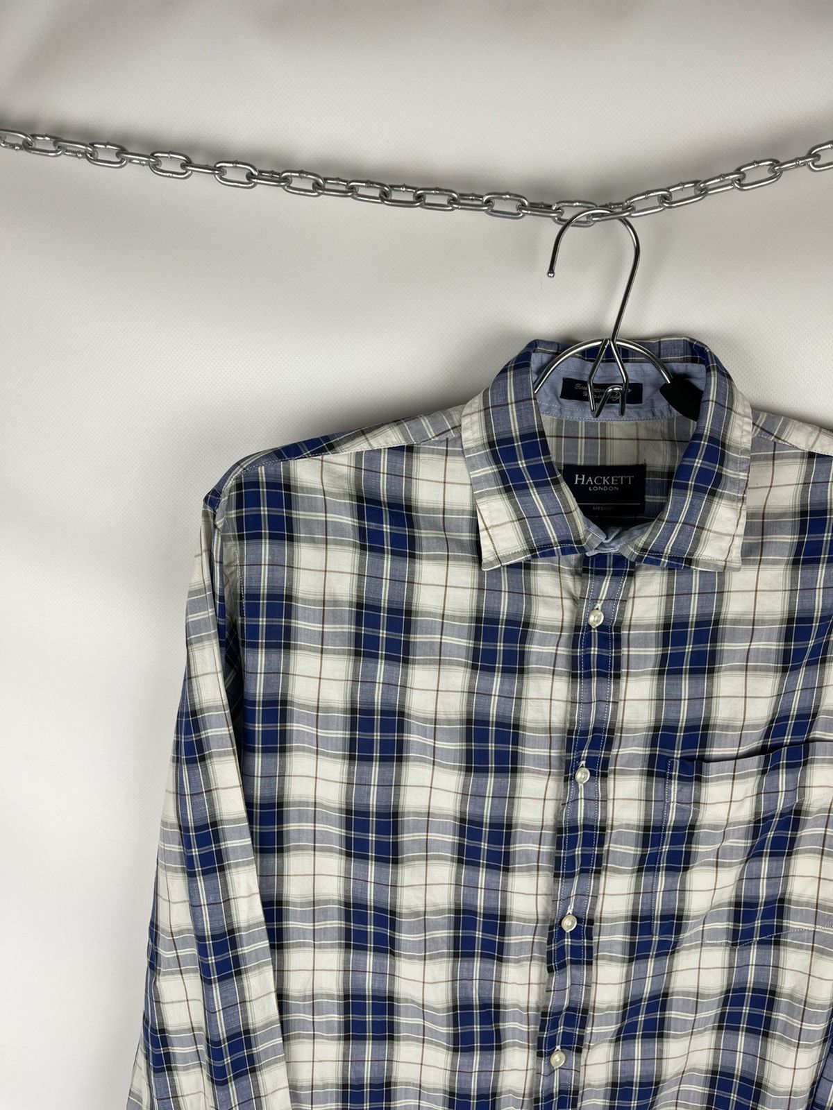 Hackett Hackett London checkered linen cotton plaid ls shirt Size US M / EU 48-50 / 2 - 2 Thumbnail