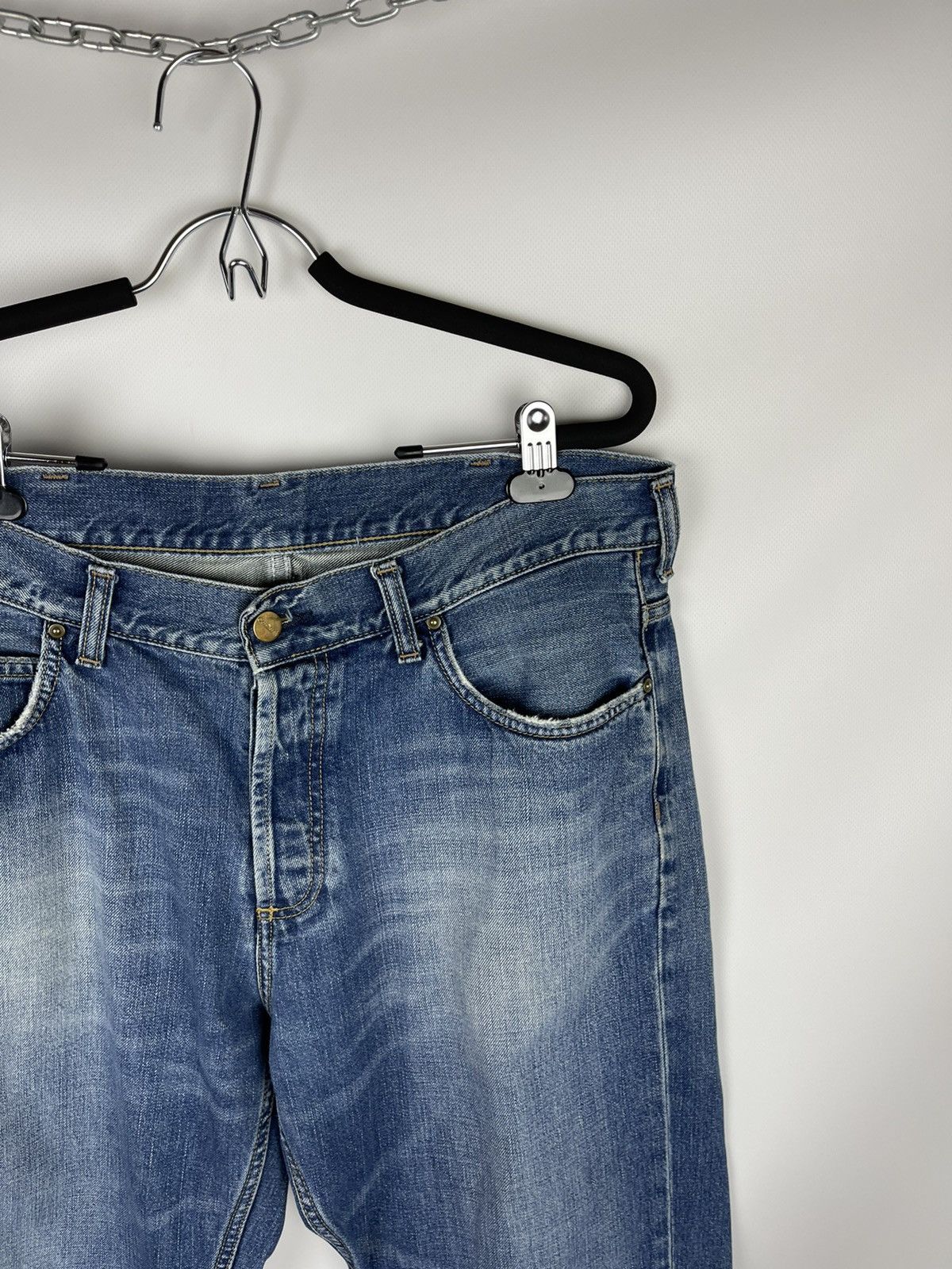 Carhartt Carhartt vintage Texas Pant blue denim jeans pants Size US 33 - 3 Thumbnail
