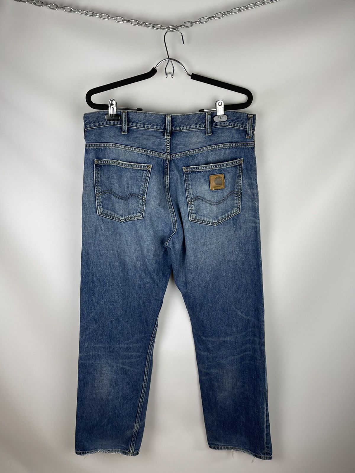 Carhartt Carhartt vintage Texas Pant blue denim jeans pants Size US 33 - 7 Thumbnail