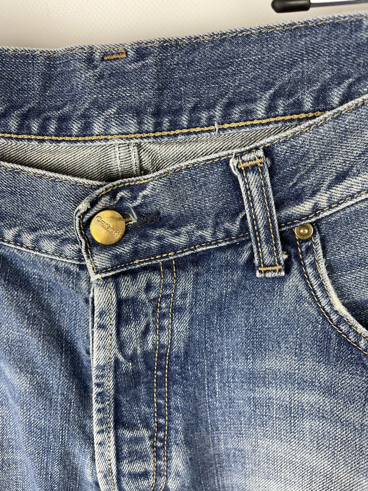 Carhartt Carhartt vintage Texas Pant blue denim jeans pants Size US 33 - 6 Thumbnail