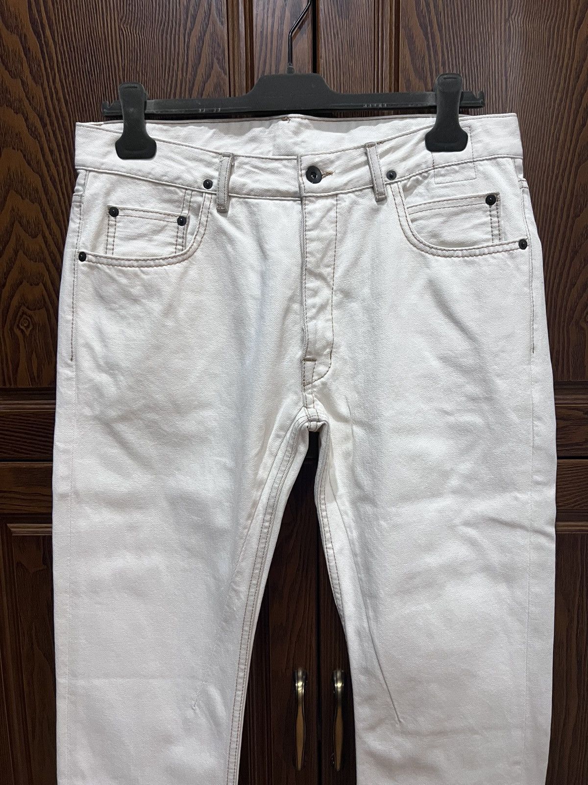 Rick Owens Drkshdw Rick owens BLEACH WEITE DETROIT CUT JEANS sz33 Size US 33 - 4 Thumbnail