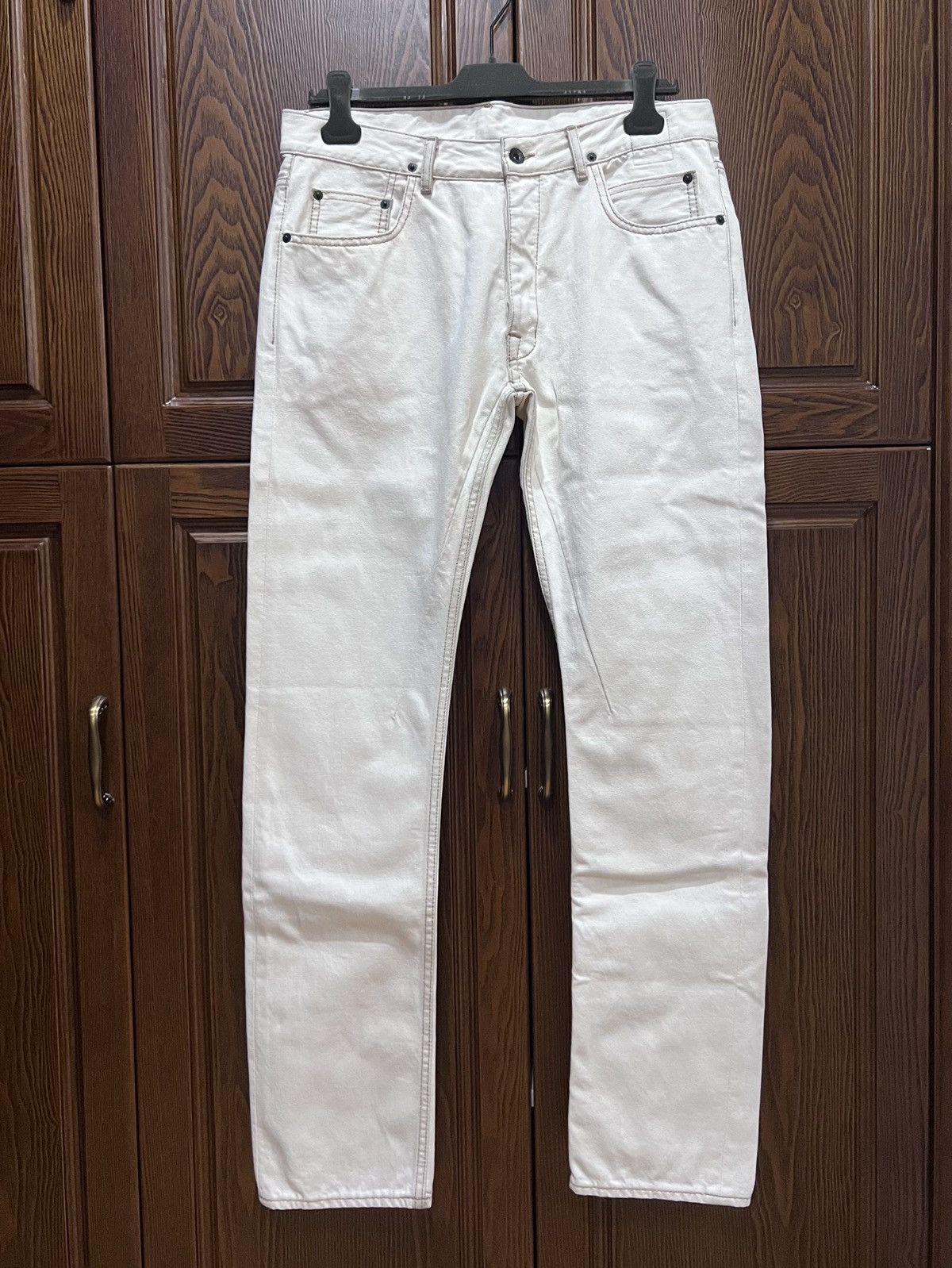 Rick Owens Drkshdw Rick owens BLEACH WEITE DETROIT CUT JEANS sz33 Size US 33 - 2 Thumbnail