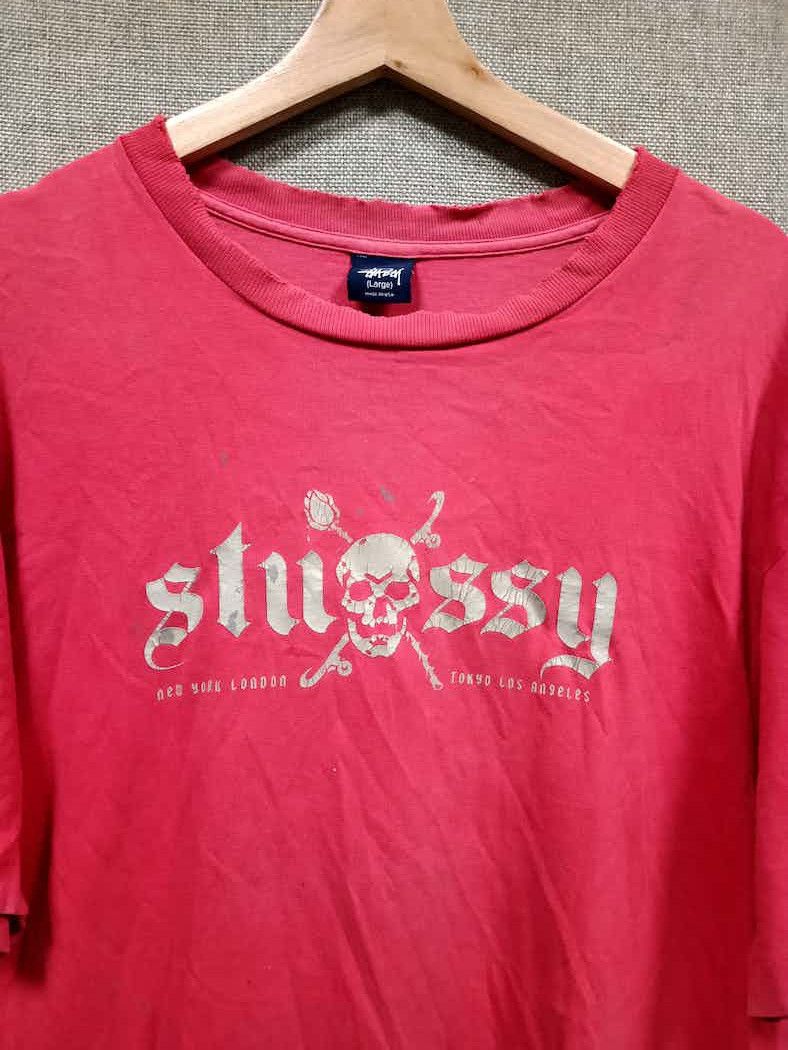Girl Skateboards × Stussy vintage 90s t shirt stussy world tour distressed Size US L / EU 52-54 / 3 - 2 Thumbnail