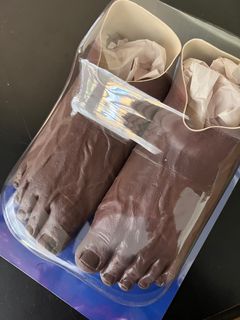 Pre-owned Imran Potato Caveman Slippers In Hand One Size Fits Most In Brown