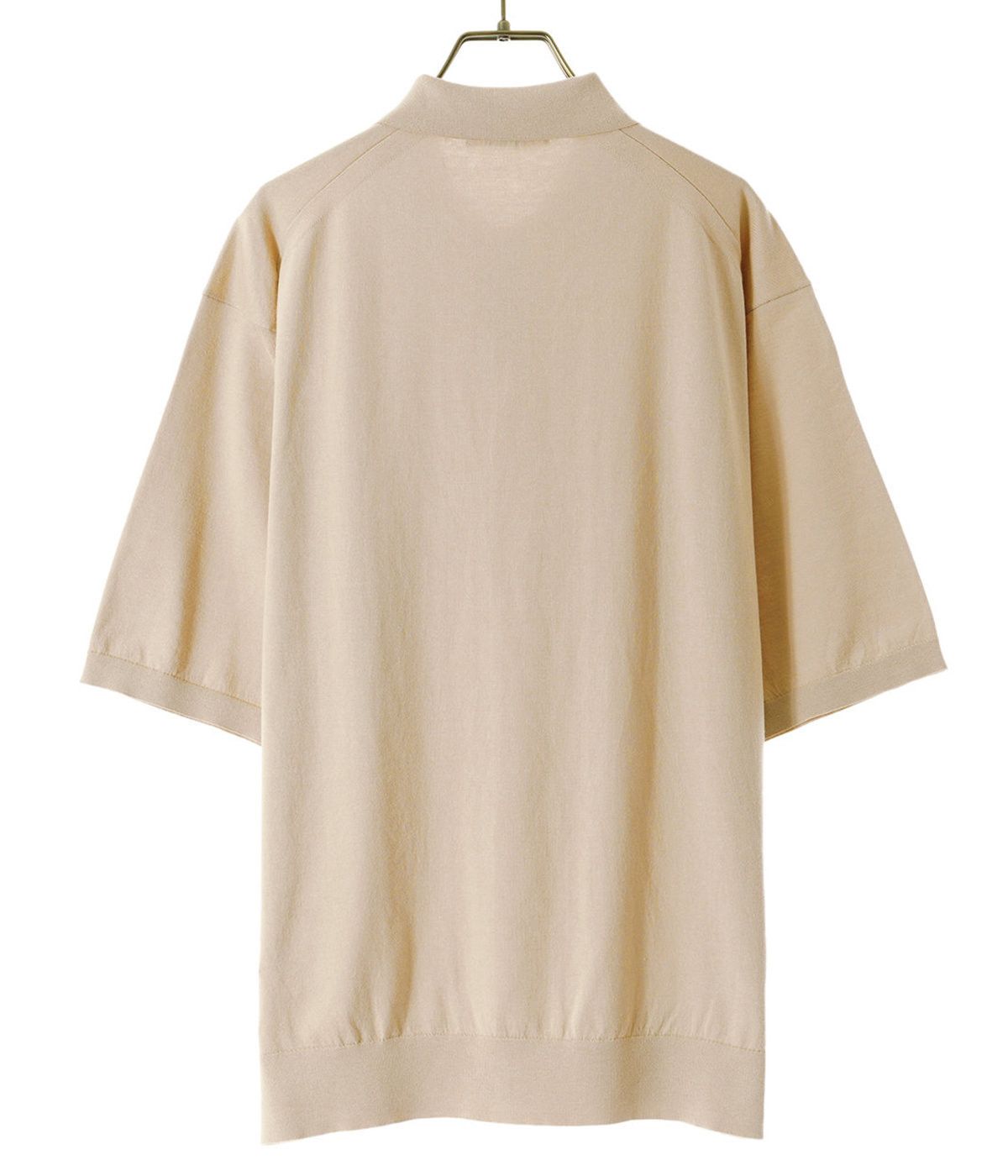 Super High Gauge Cotton Knit Polo - Size 5