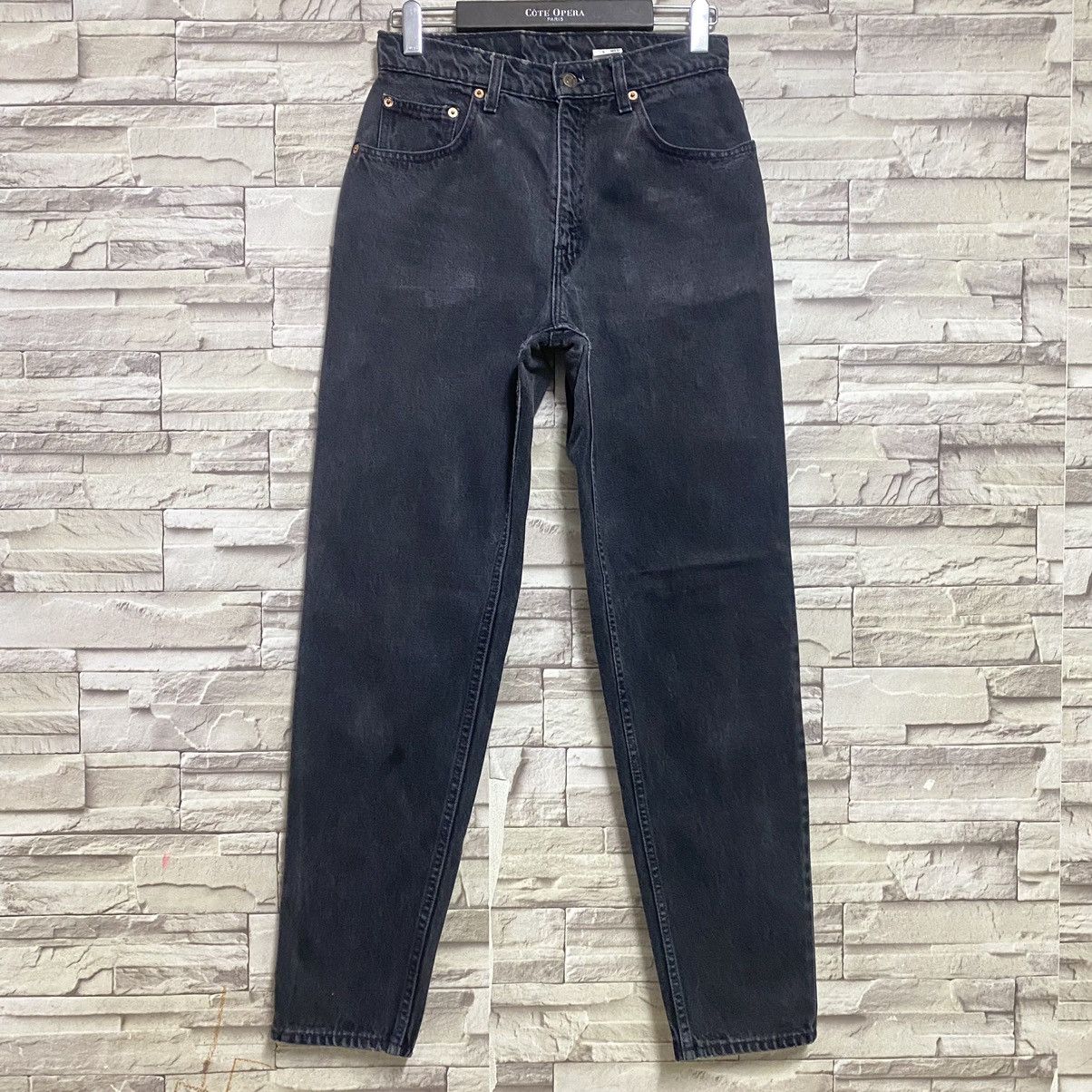 Levi's Vintage 90s Levis 550 Superblack Relaxed Fit Tapered Leg Size US 28 / EU 44 - 3 Thumbnail