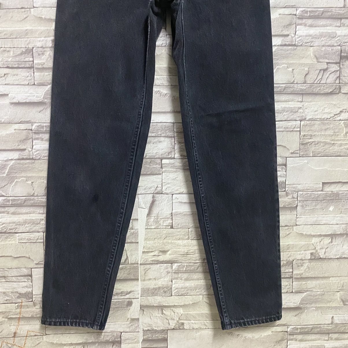 Levi's Vintage 90s Levis 550 Superblack Relaxed Fit Tapered Leg Size US 28 / EU 44 - 5 Thumbnail