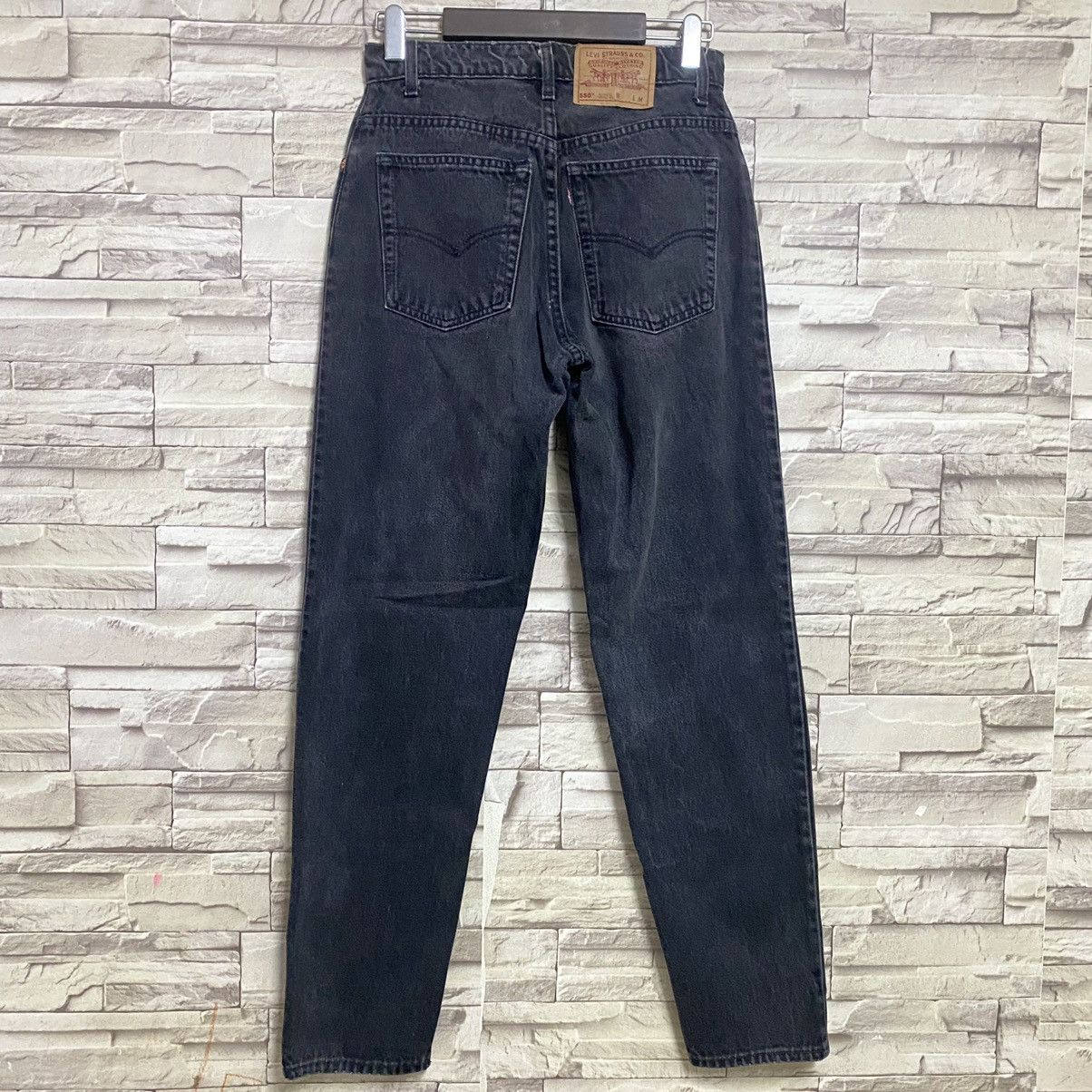Levi's Vintage 90s Levis 550 Superblack Relaxed Fit Tapered Leg Size US 28 / EU 44 - 8 Thumbnail