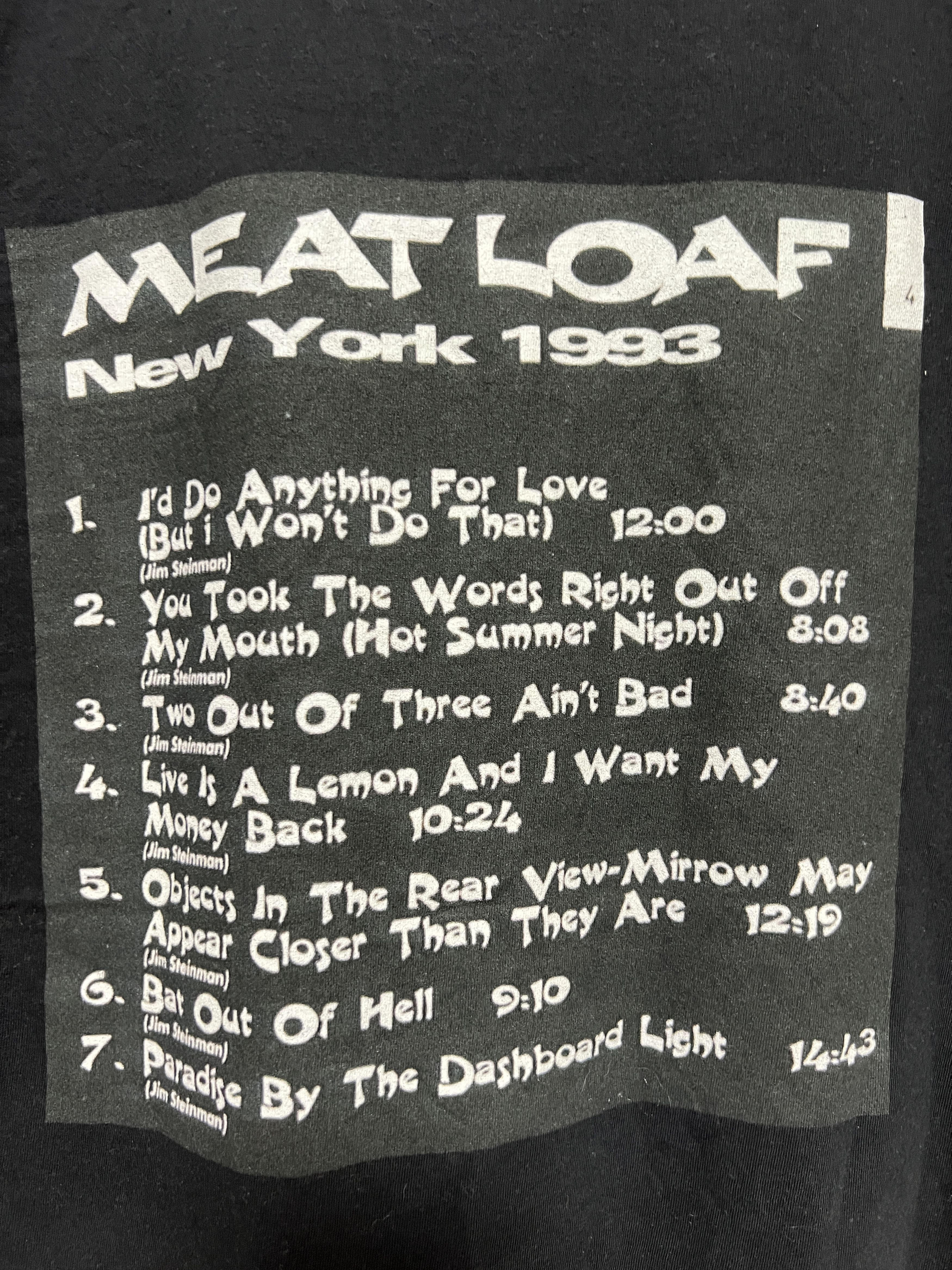 Band Tees × Vintage Meat Loaf Vintage Tour Tee Size US M / EU 48-50 / 2 - 18 Thumbnail