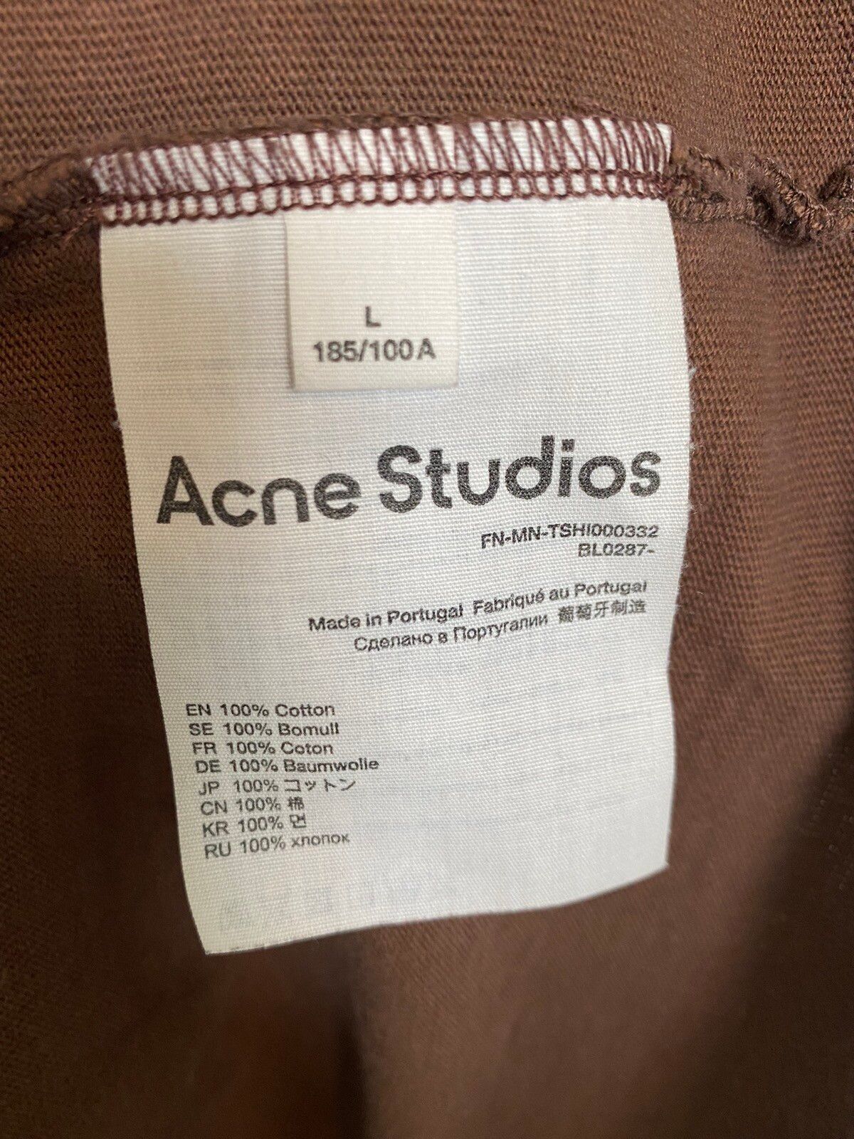 Acne Studios Acne Studios Edlund Circle Oversized T-Shirt Embroidered Size US L / EU 52-54 / 3 - 7 Thumbnail