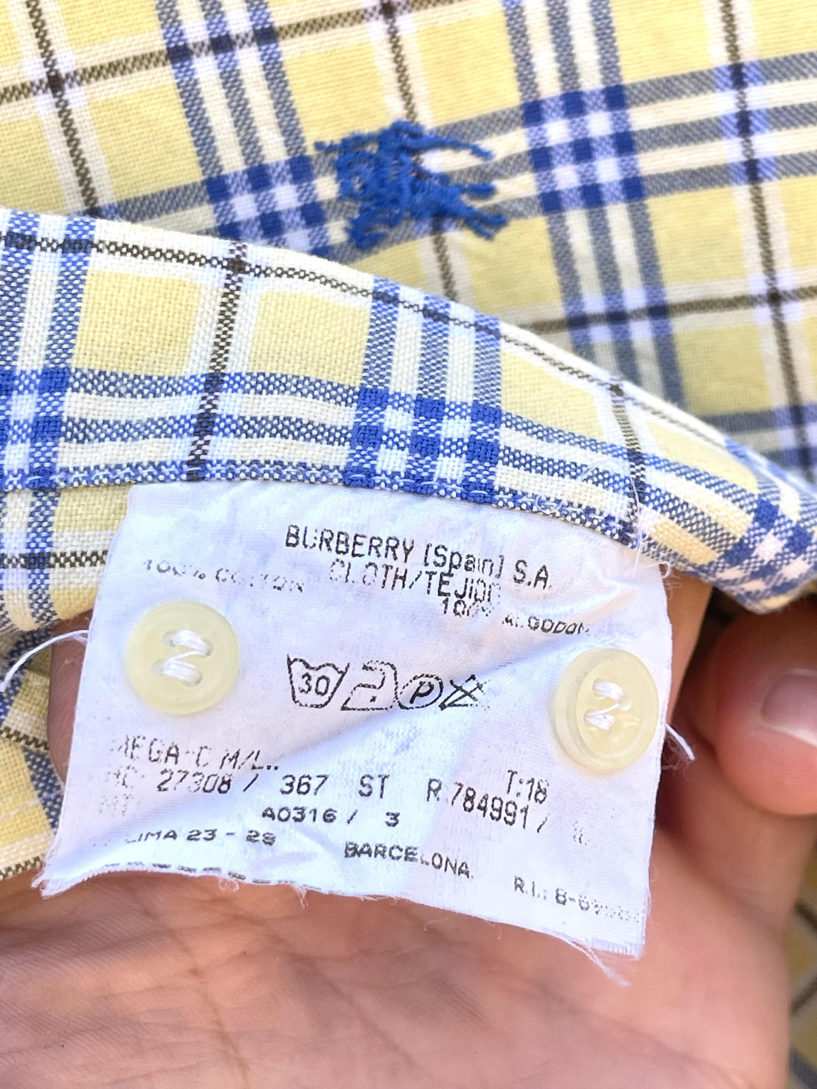 Burberry 🔥 rare Shirt Burberry novacheck yellow size Small Size US S / EU 44-46 / 1 - 5 Thumbnail