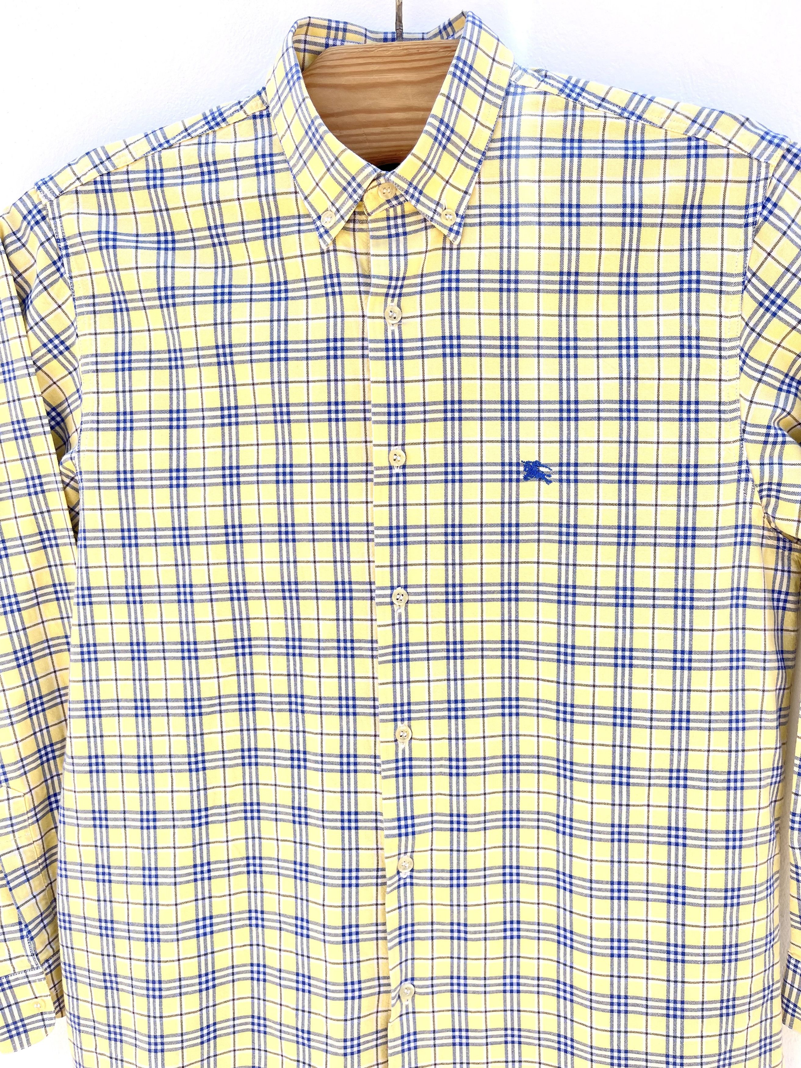 Burberry 🔥 rare Shirt Burberry novacheck yellow size Small Size US S / EU 44-46 / 1 - 2 Thumbnail