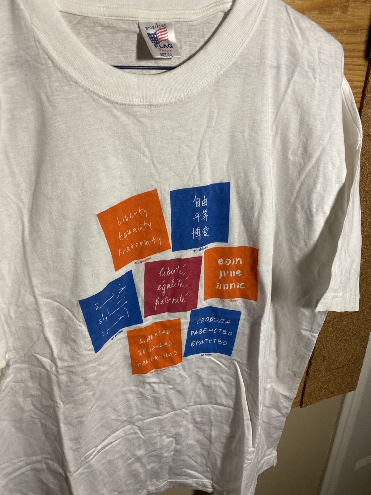 Other × Vintage Vintage 90’s French Liberty Translated tee Size US XL / EU 56 / 4 - 2 Thumbnail
