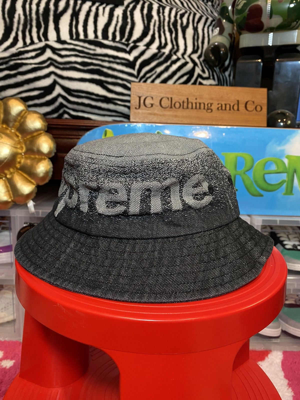 Fade Jacquard Denim Crusher 